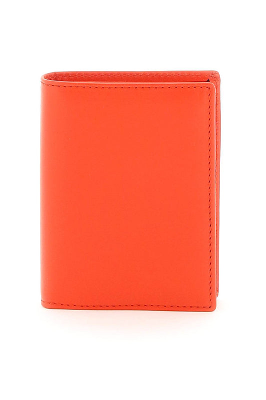 Comme Des Garcons Wallet Leather Small Bi Fold Wallet   Rosso