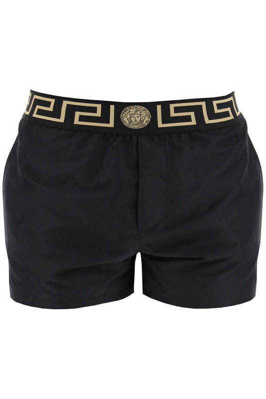 Versace Greek Sea Bermuda Shorts For   Black