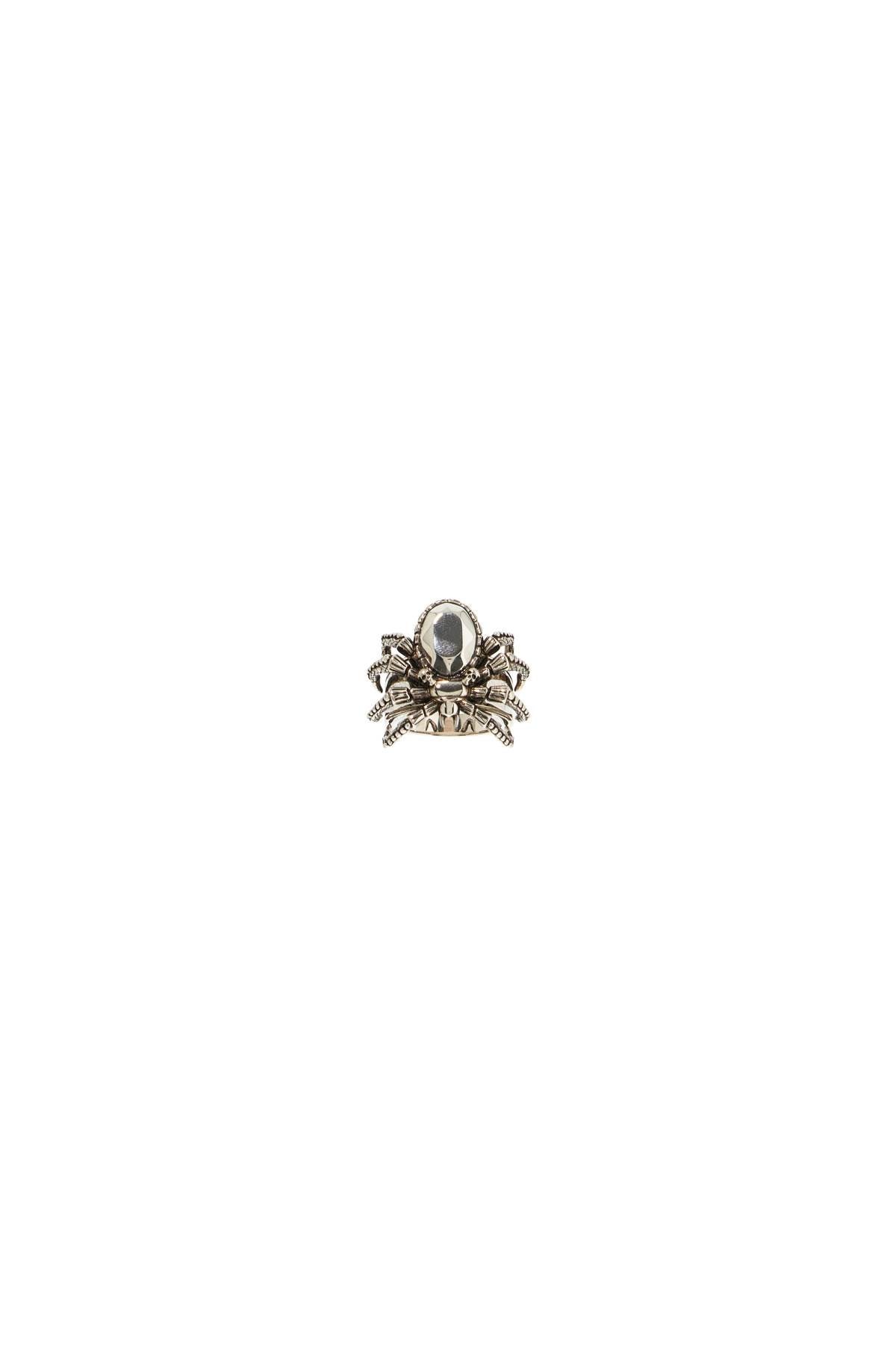 Alexander Mcqueen Antique Silver Spider Ring In