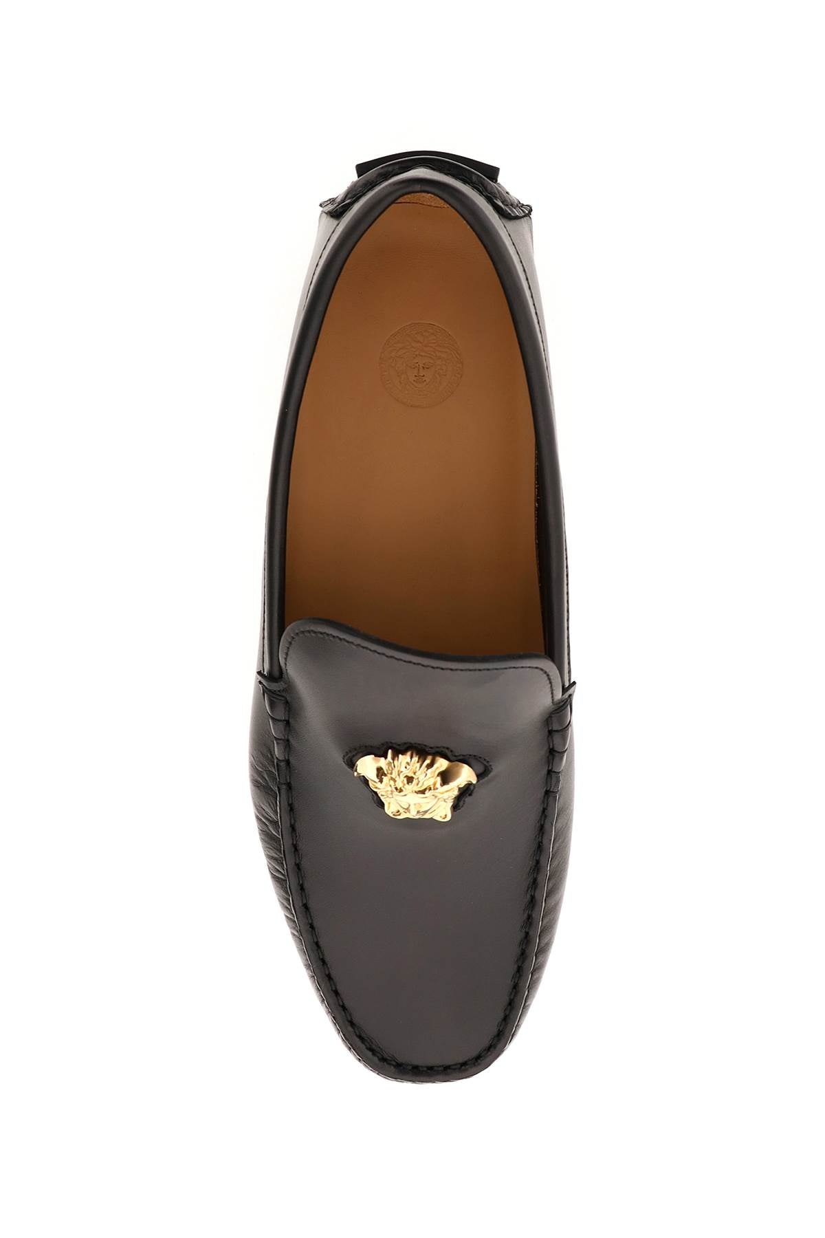 Versace la medusa leather loafers - VivaceVenus