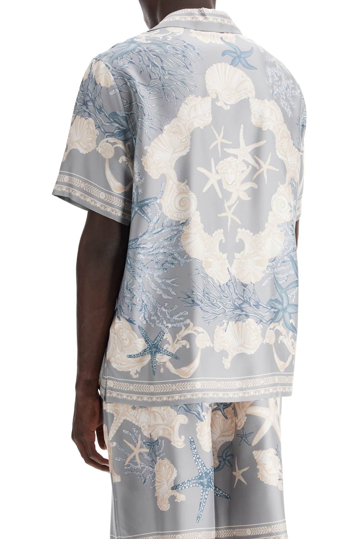 Versace baroque printed silk bowling shirt set for the - VivaceVenus