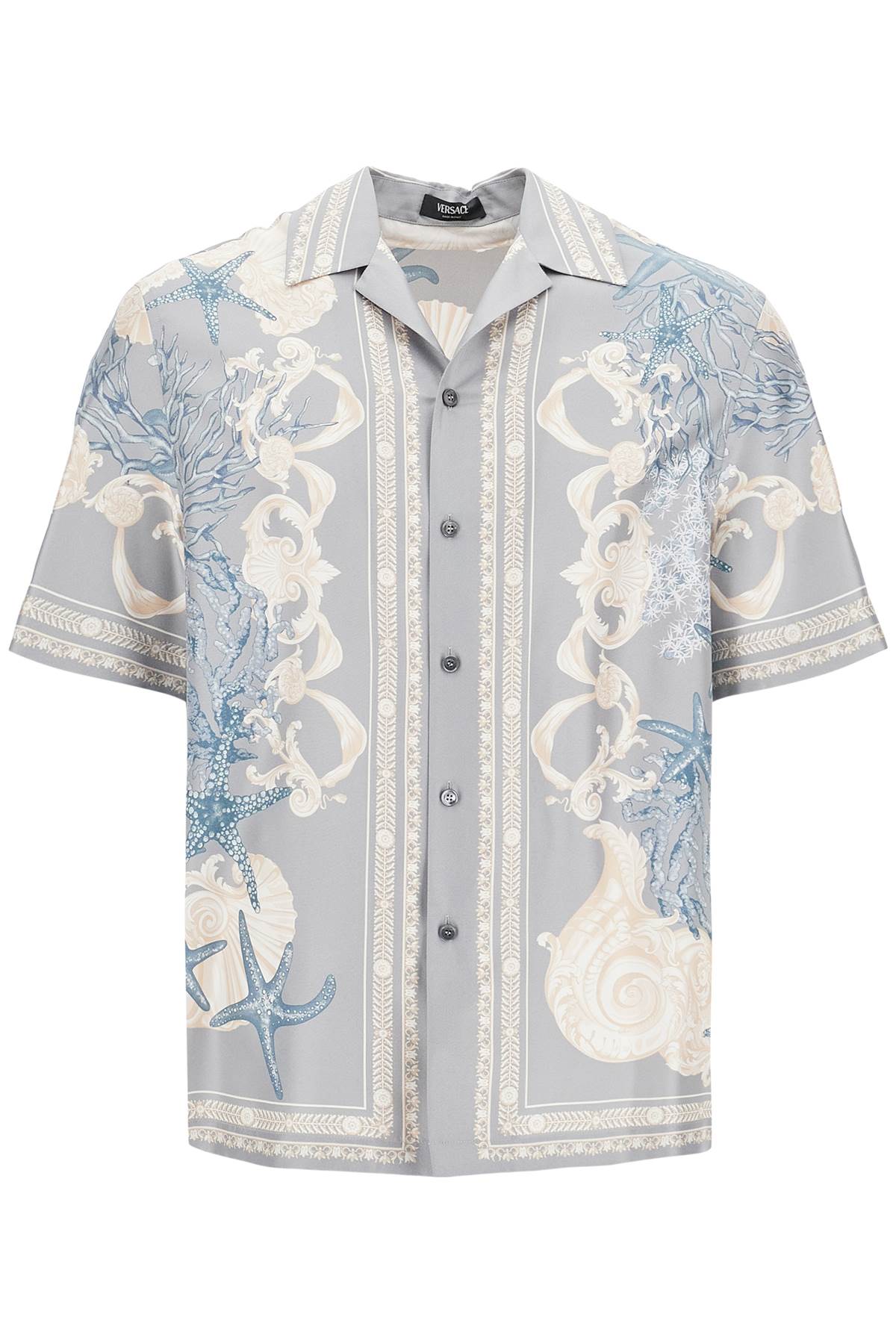 Versace baroque printed silk bowling shirt set for the - VivaceVenus