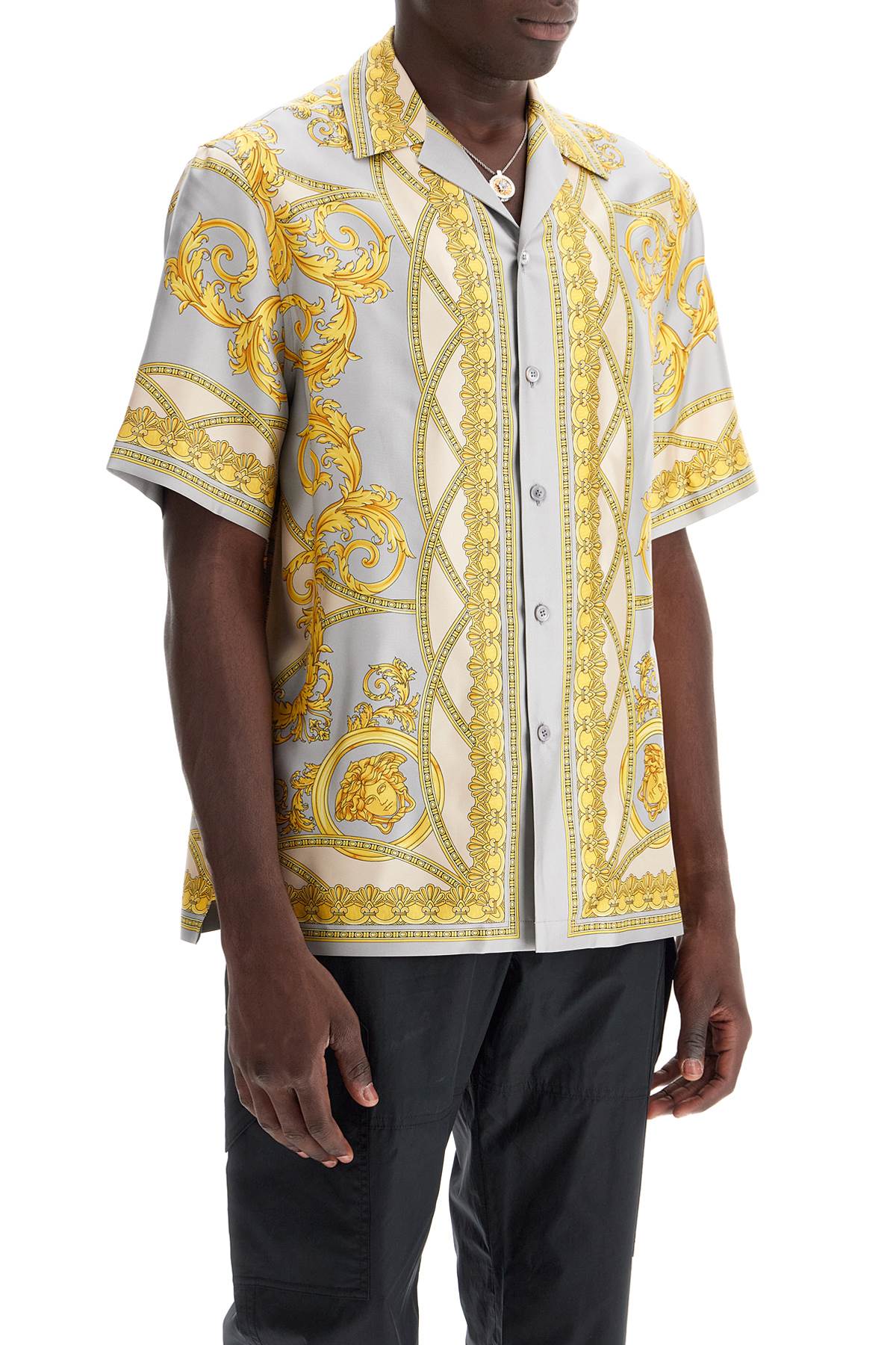 Versace 'printed silk bowling shirt from the gods' collection - VivaceVenus