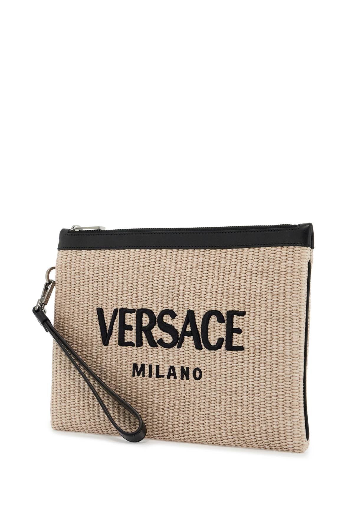 Versace raffia pouch for - VivaceVenus