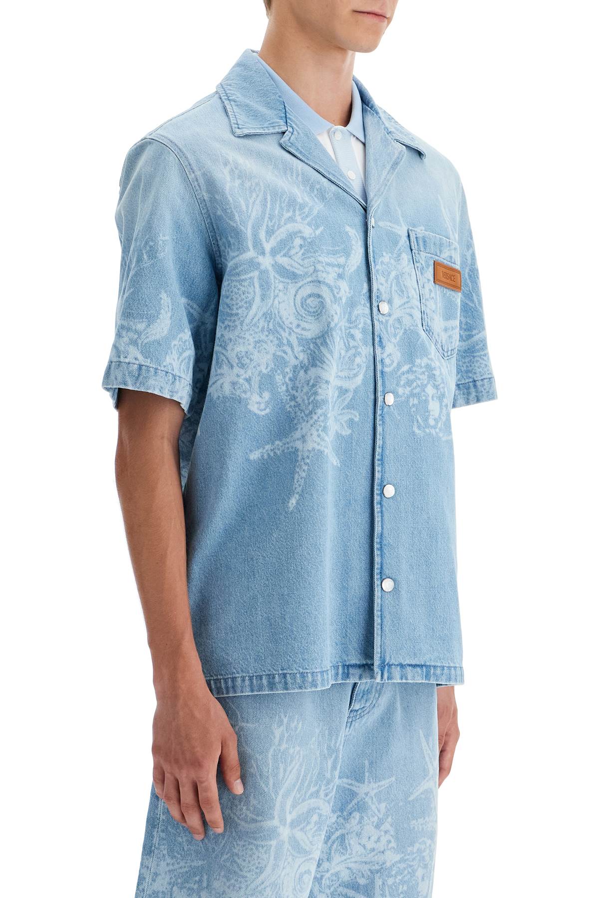 Versace barocco sea denim shirt - VivaceVenus