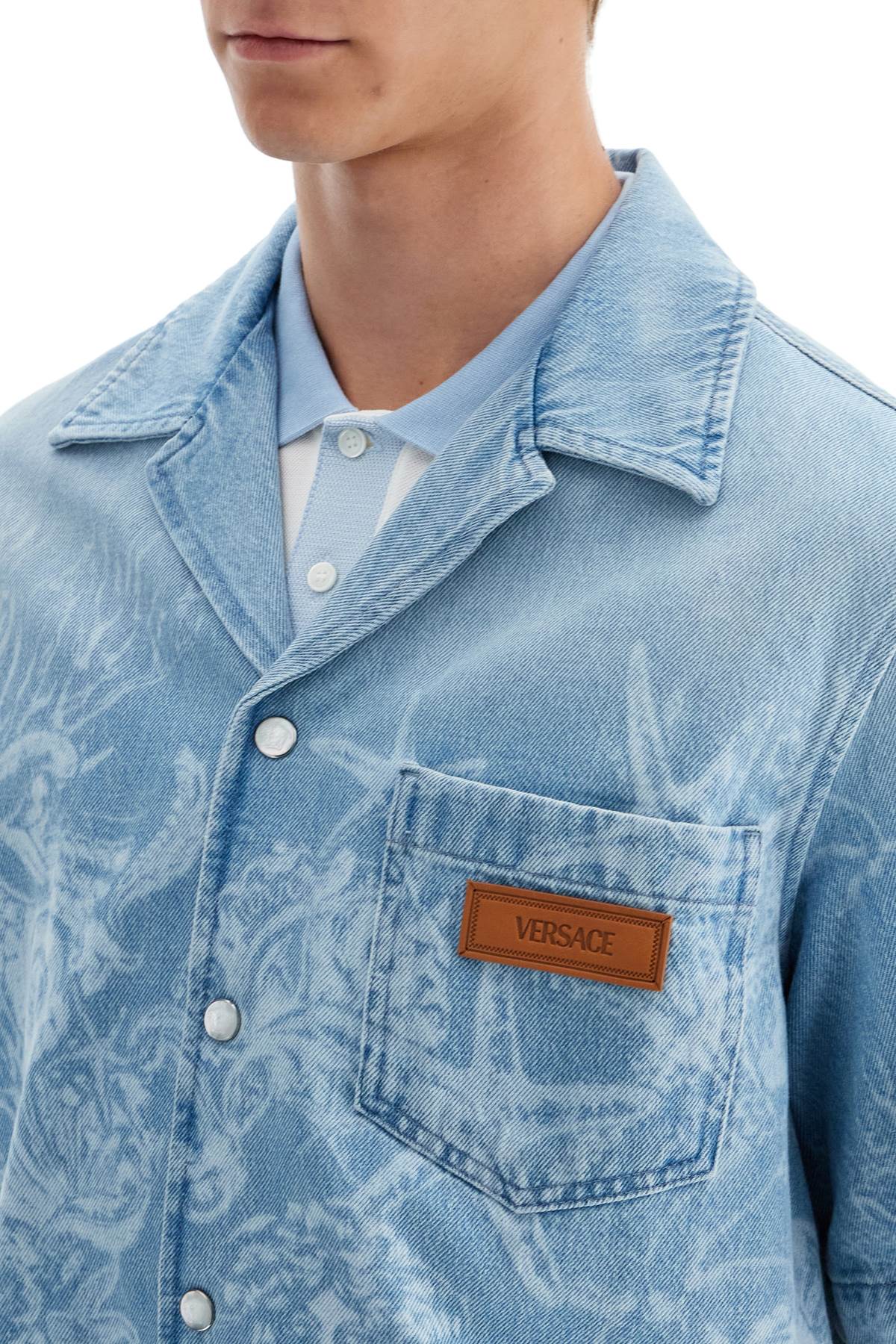 Versace barocco sea denim shirt - VivaceVenus