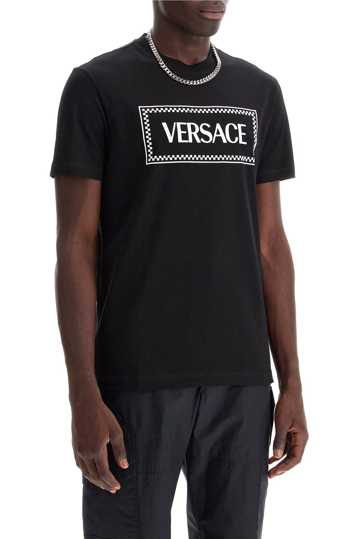 Versace embroidered logo t-shirt - VivaceVenus