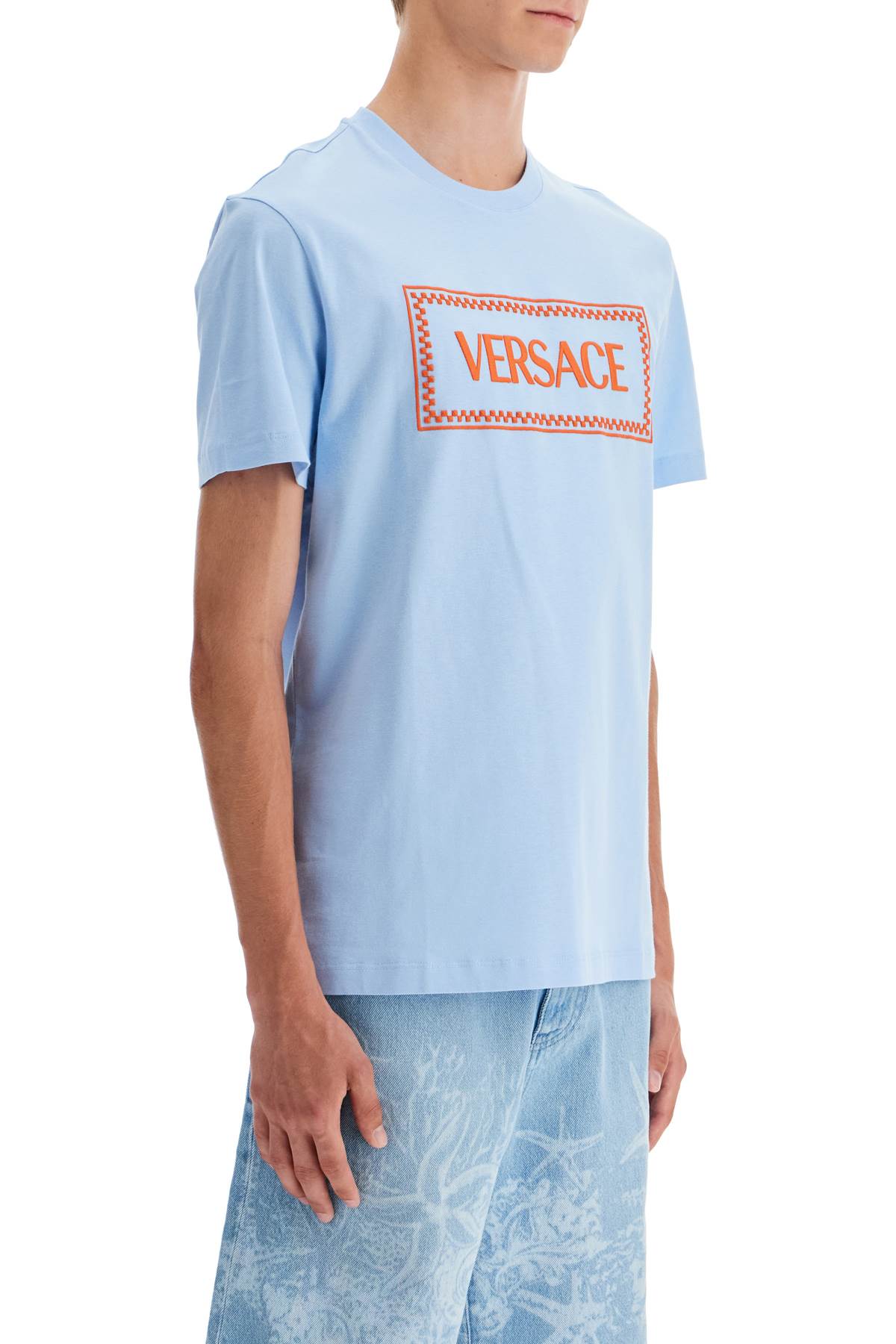 Versace embroidered logo t-shirt - VivaceVenus