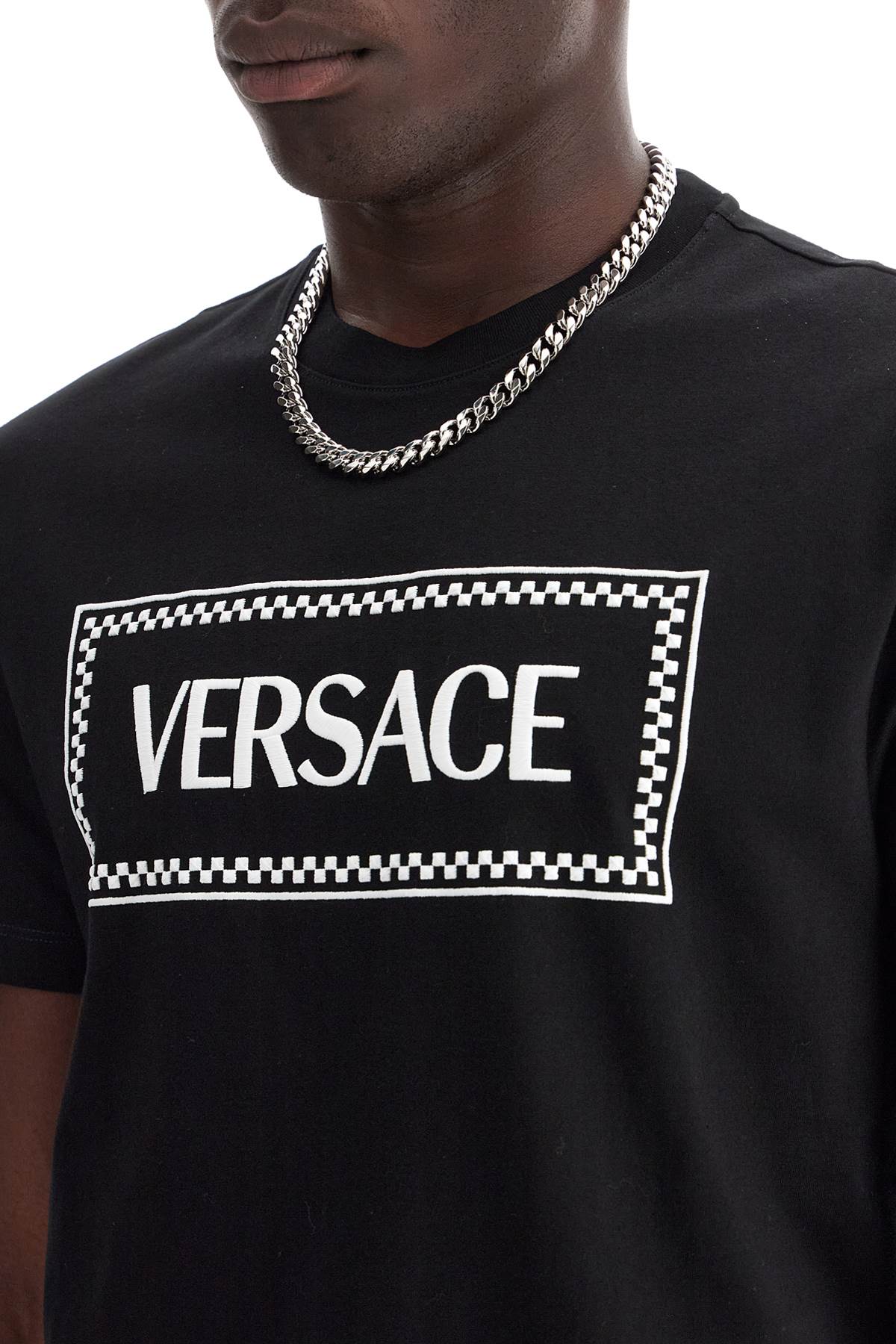 Versace embroidered logo t-shirt - VivaceVenus