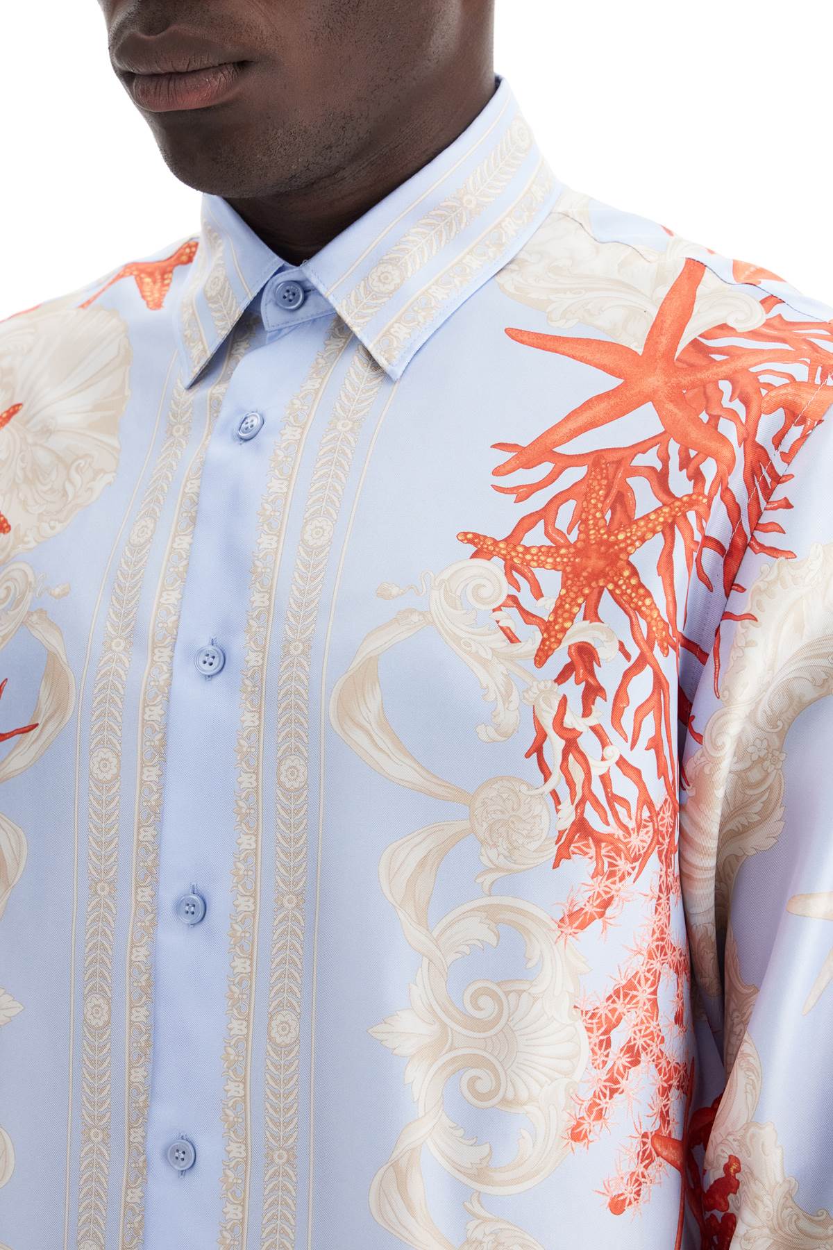 Versace barocco sea silk shirt - VivaceVenus