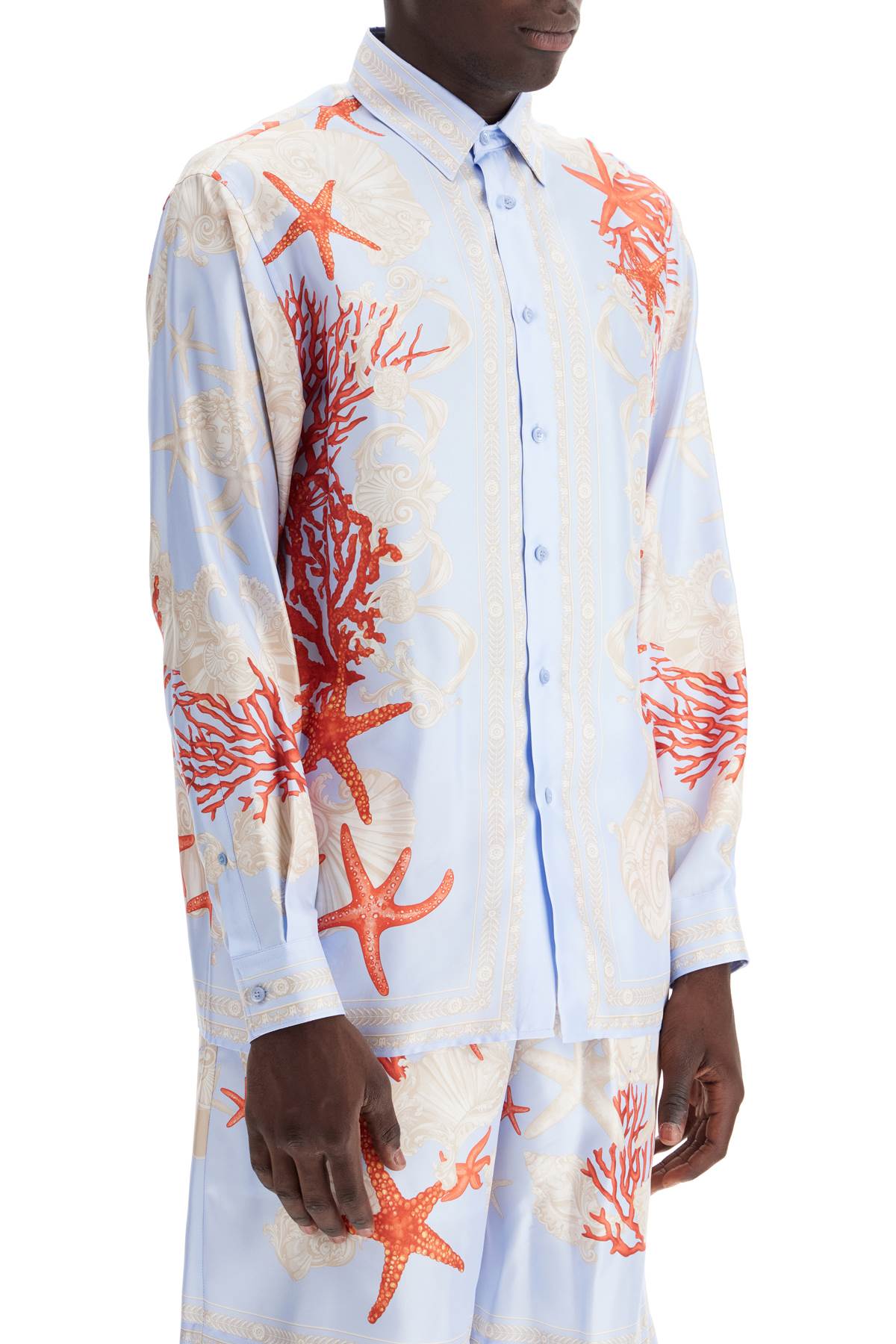 Versace barocco sea silk shirt - VivaceVenus