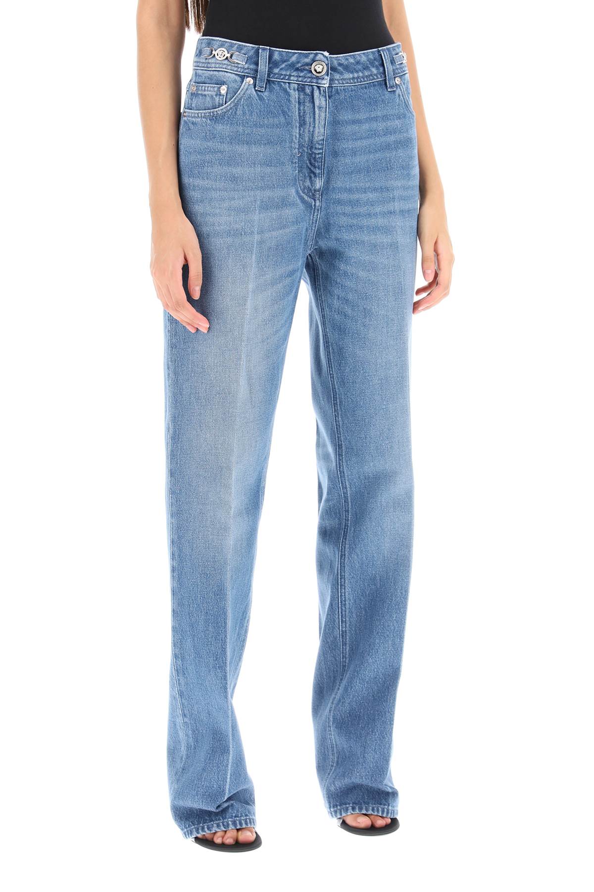 Versace boyfriend jeans with tailored crease - VivaceVenus