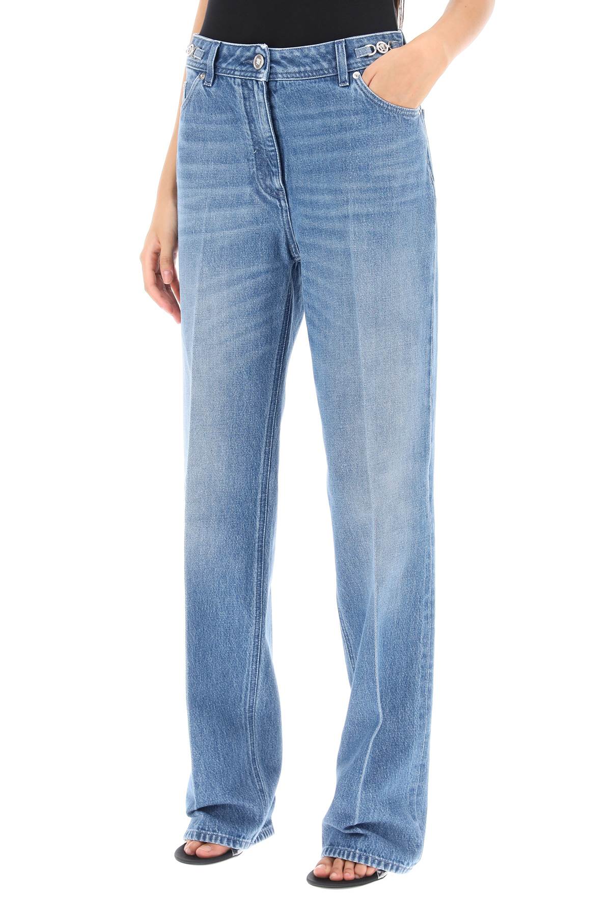 Versace boyfriend jeans with tailored crease - VivaceVenus