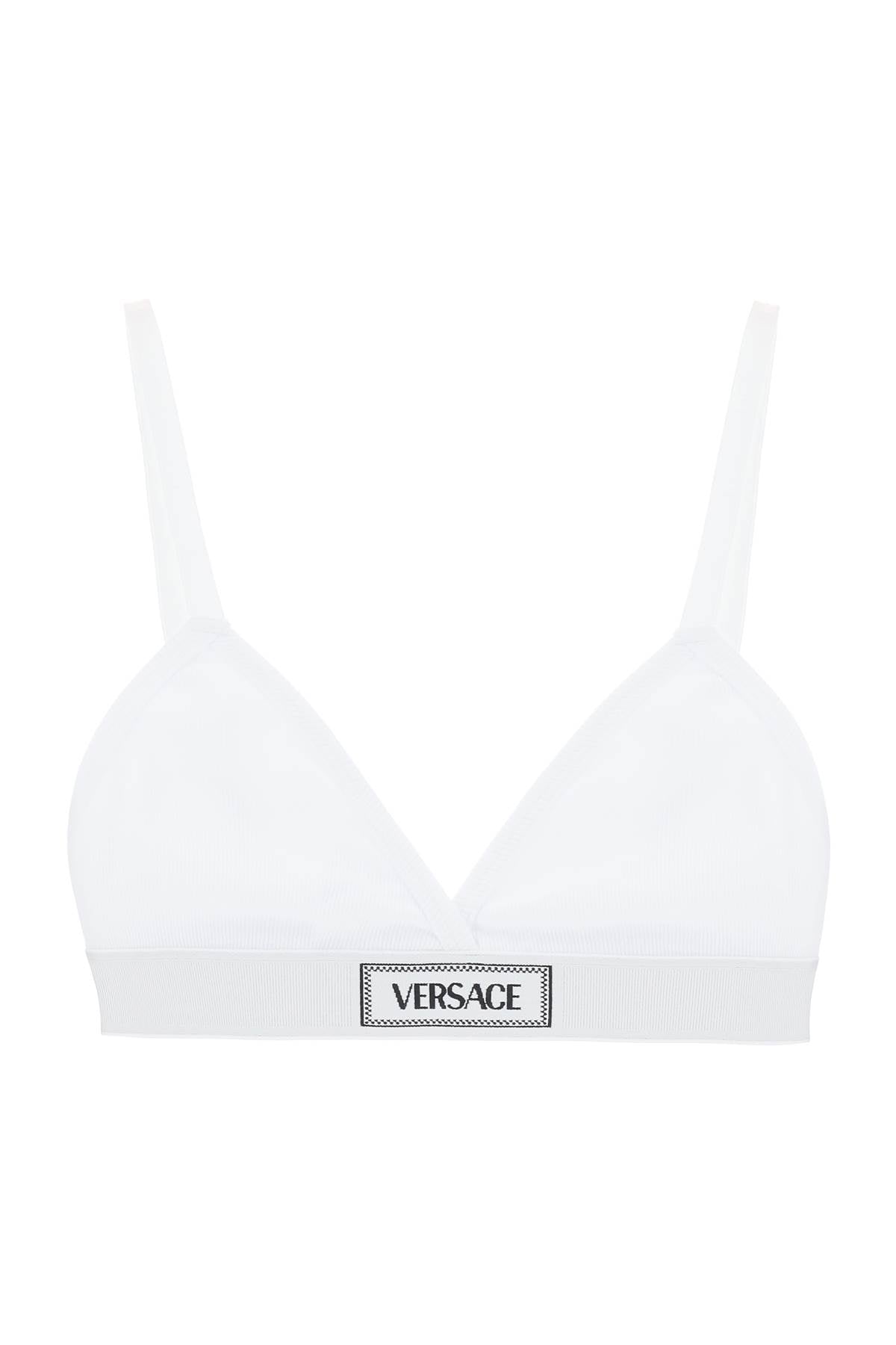 Versace '90s logo ribbed bralette - VivaceVenus