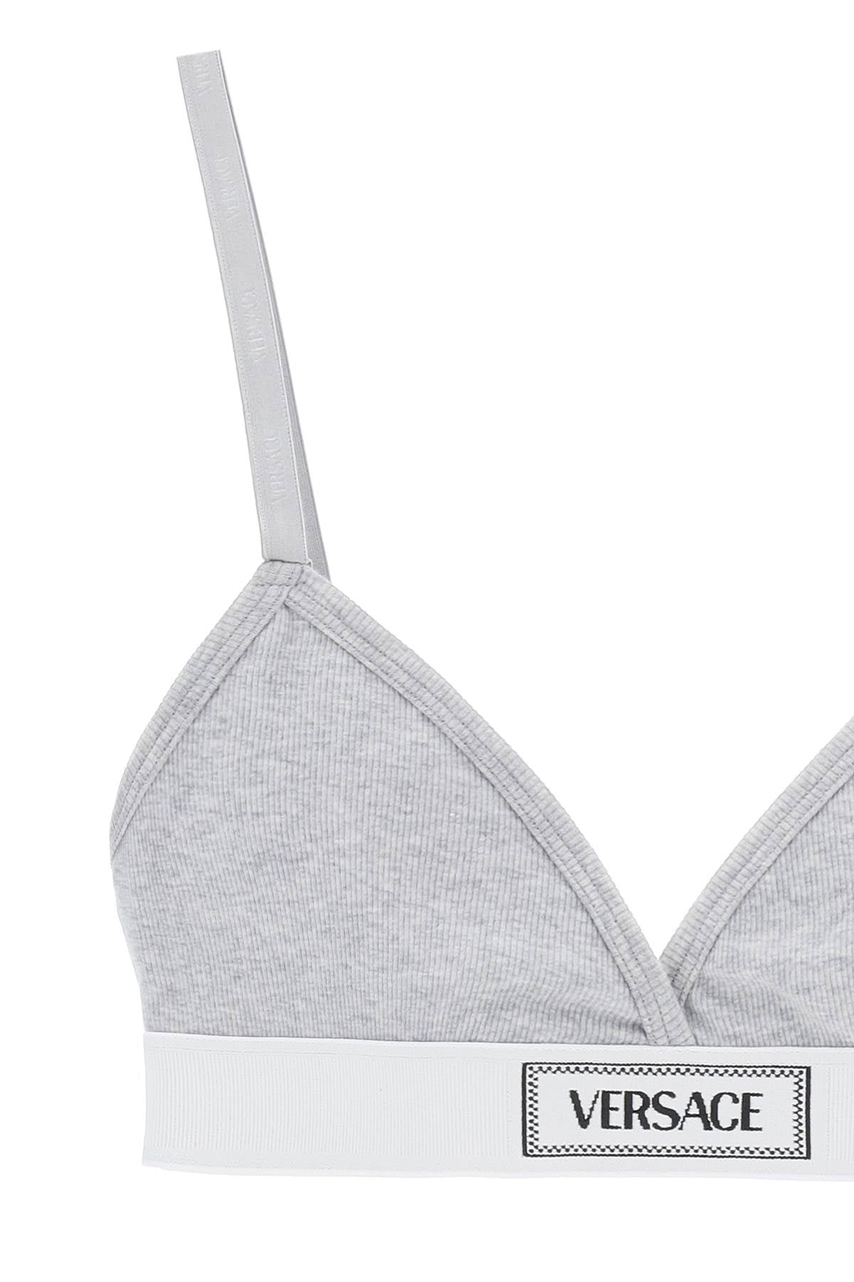 Versace '90s logo ribbed bralette - VivaceVenus