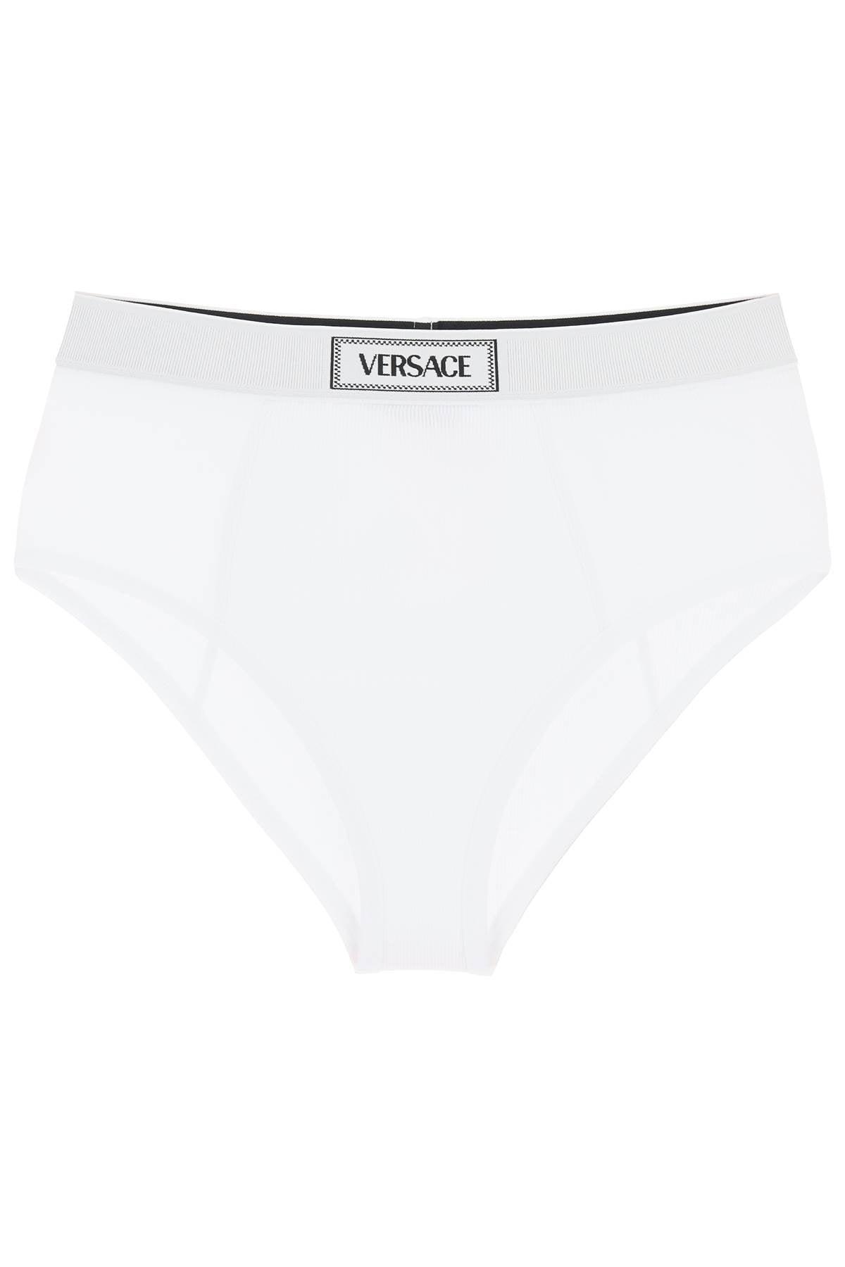 Versace ribbed briefs with '90s logo - VivaceVenus