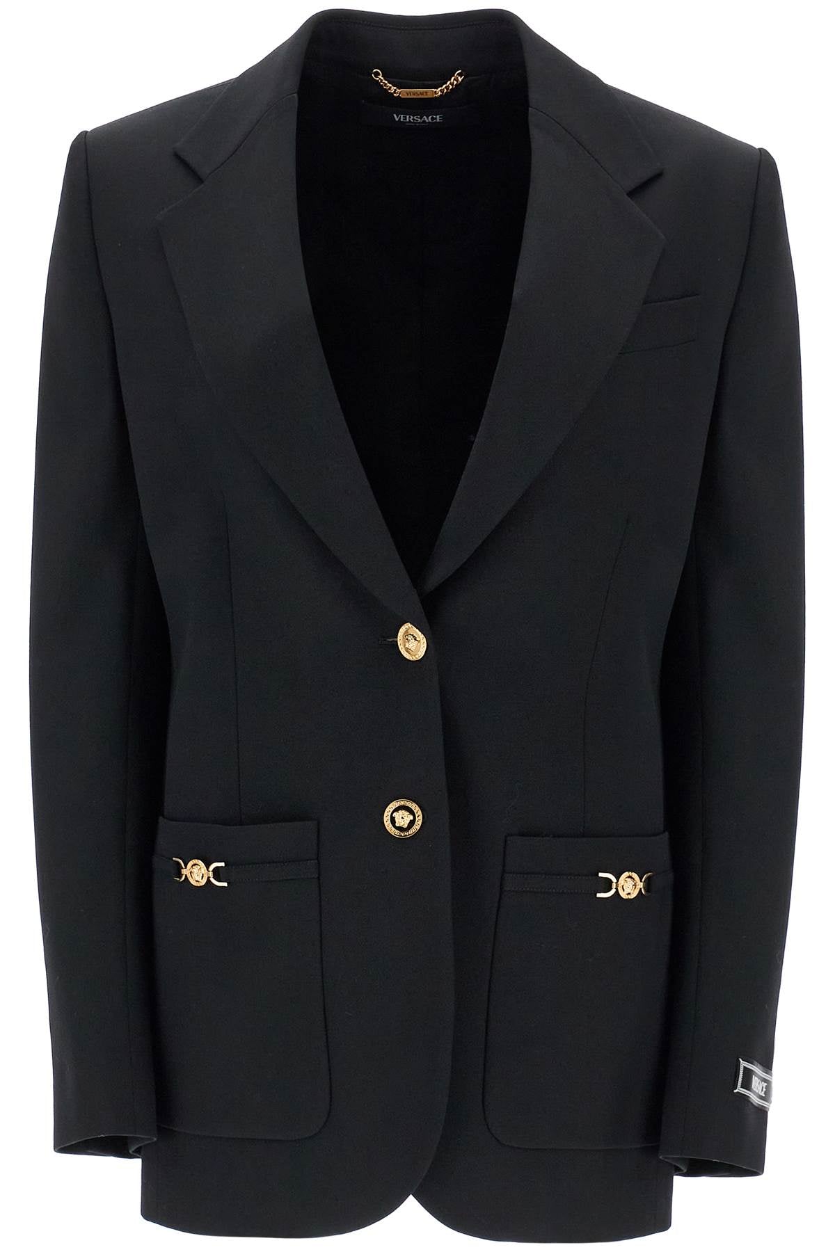 Versace single-breasted wool stretch blazer - VivaceVenus