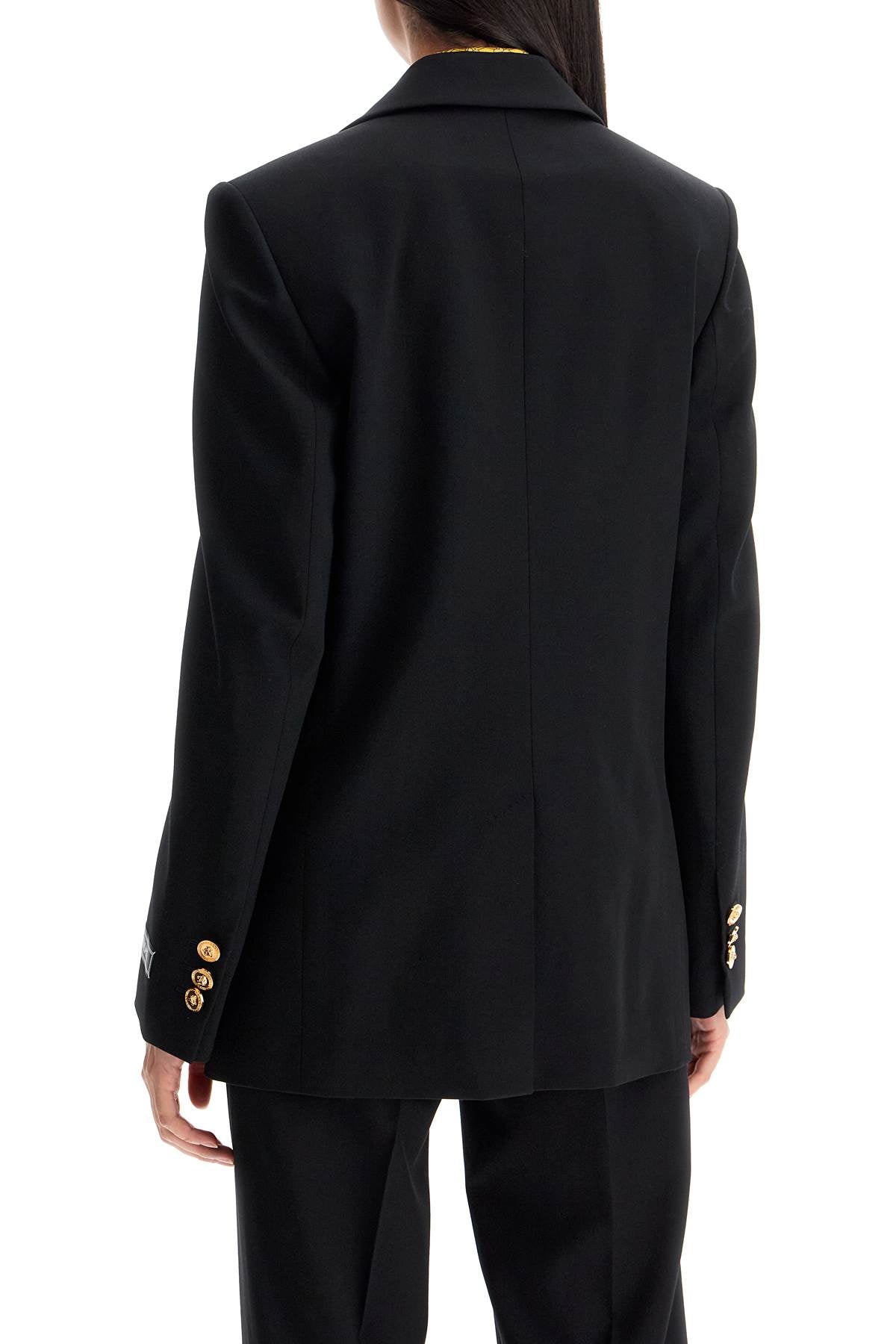 Versace single-breasted wool stretch blazer - VivaceVenus