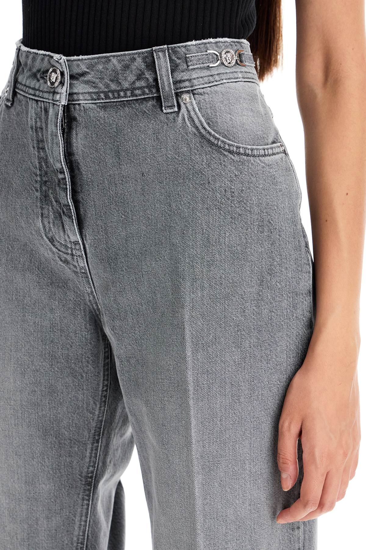 Versace straight jeans with medusa details - VivaceVenus