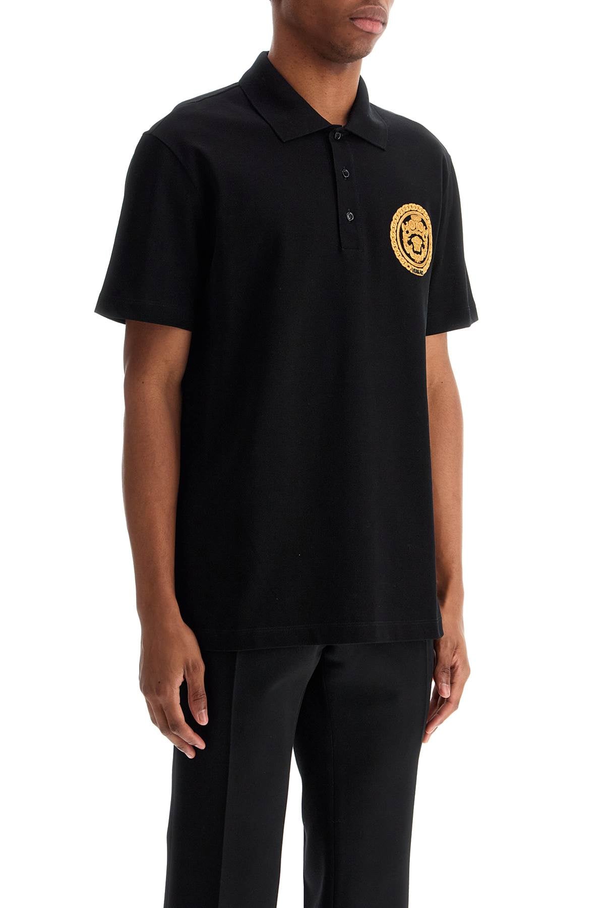 Versace chain crest polo shirt - VivaceVenus