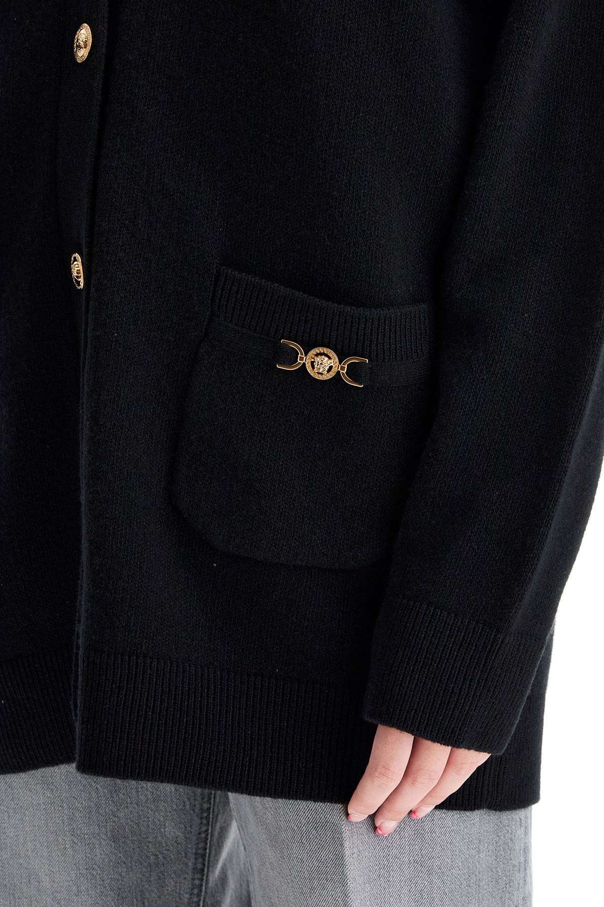 Versace boxy wool and cashmere cardigan - VivaceVenus