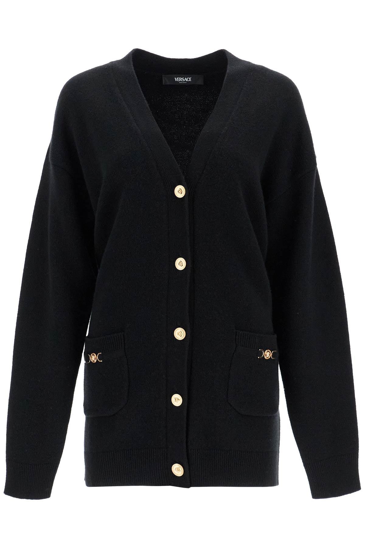 Versace boxy wool and cashmere cardigan - VivaceVenus