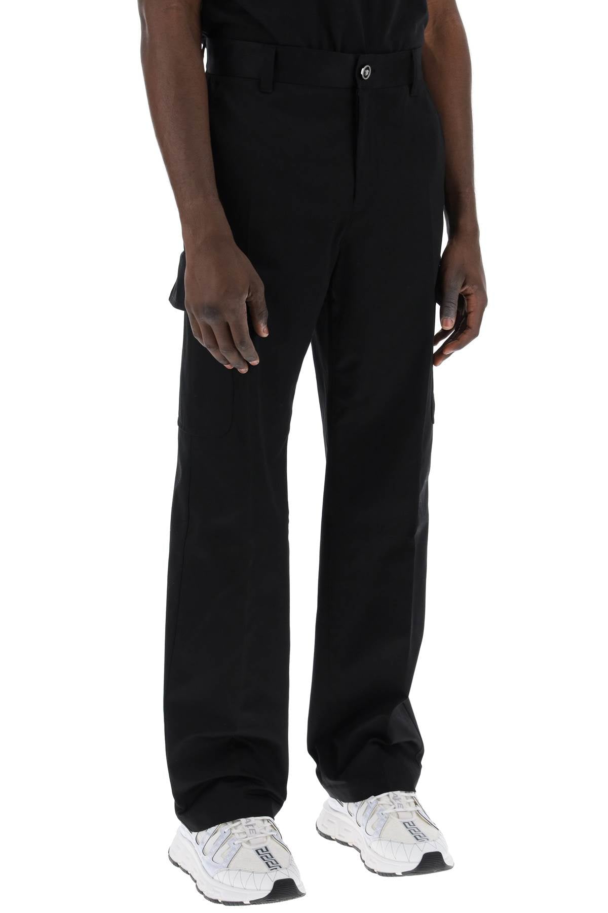 Versace cotton gabardine cargo pants in - VivaceVenus