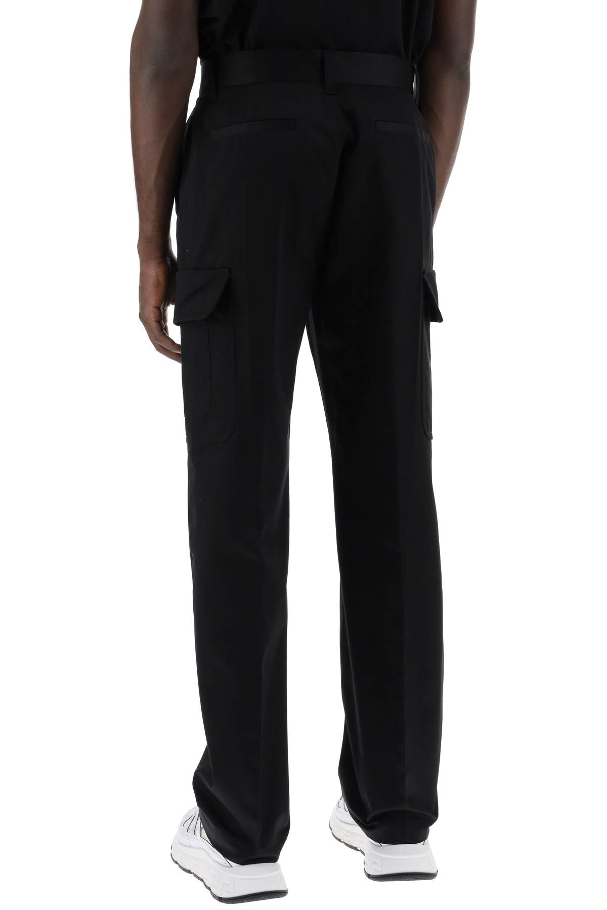 Versace cotton gabardine cargo pants in - VivaceVenus