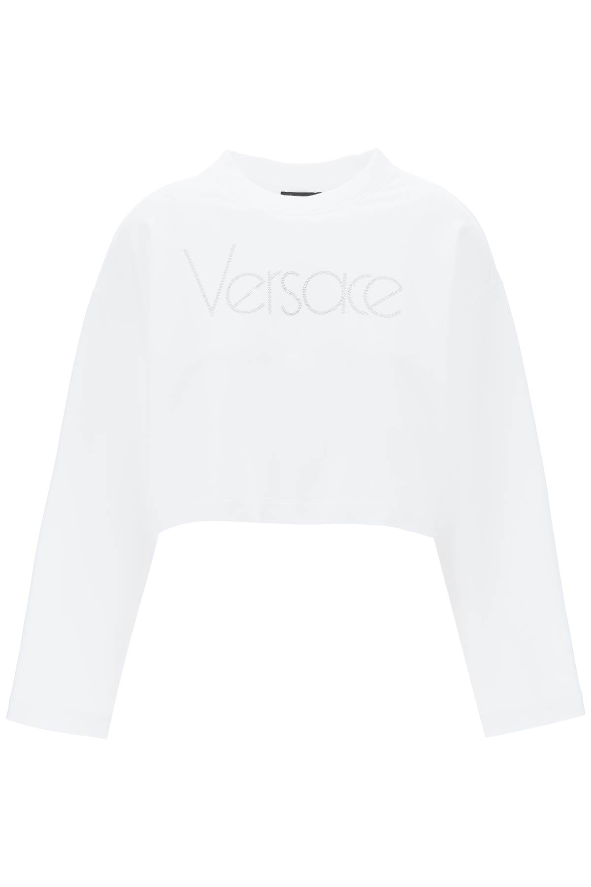 Versace "cropped sweatshirt with rhinestone - VivaceVenus