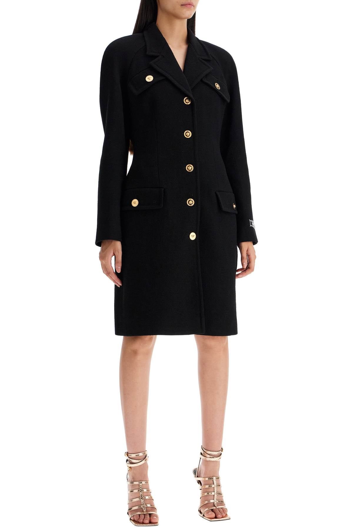 Versace raglan crepe coat - VivaceVenus