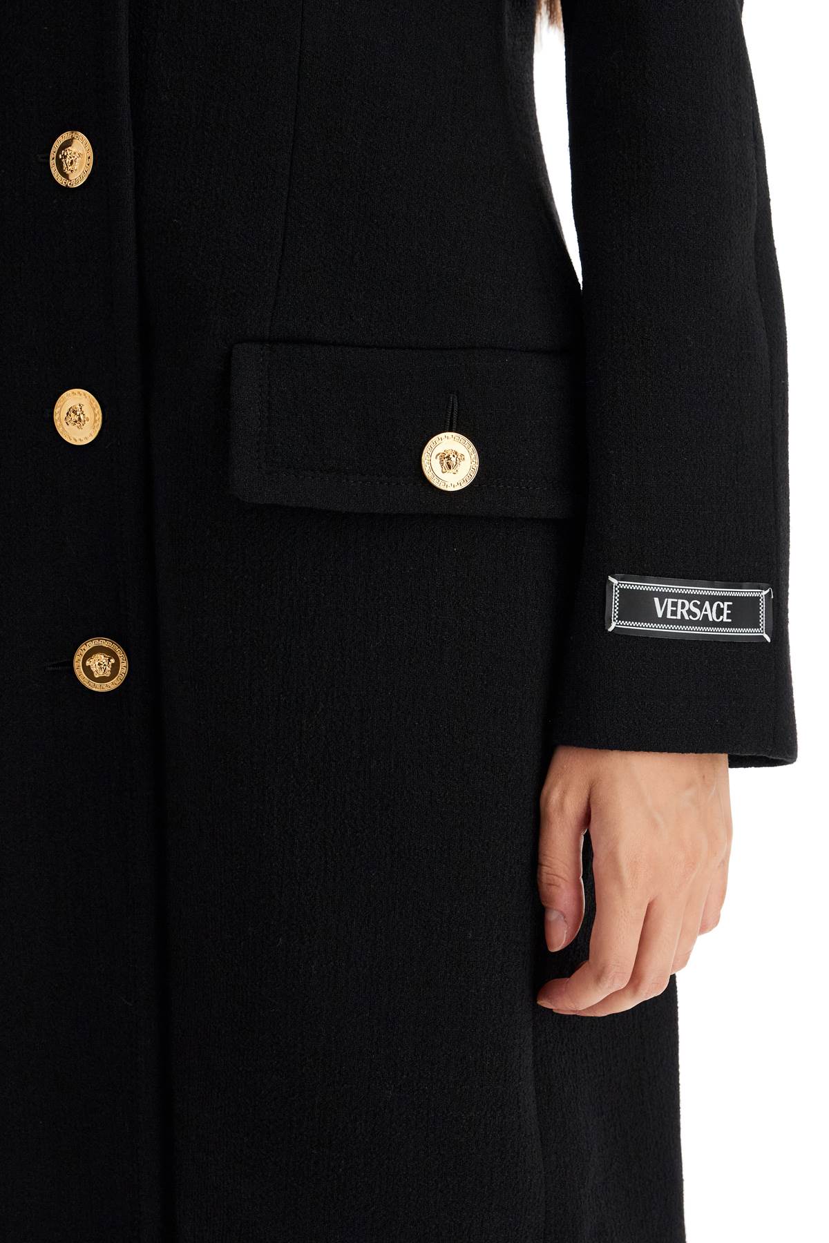 Versace raglan crepe coat - VivaceVenus