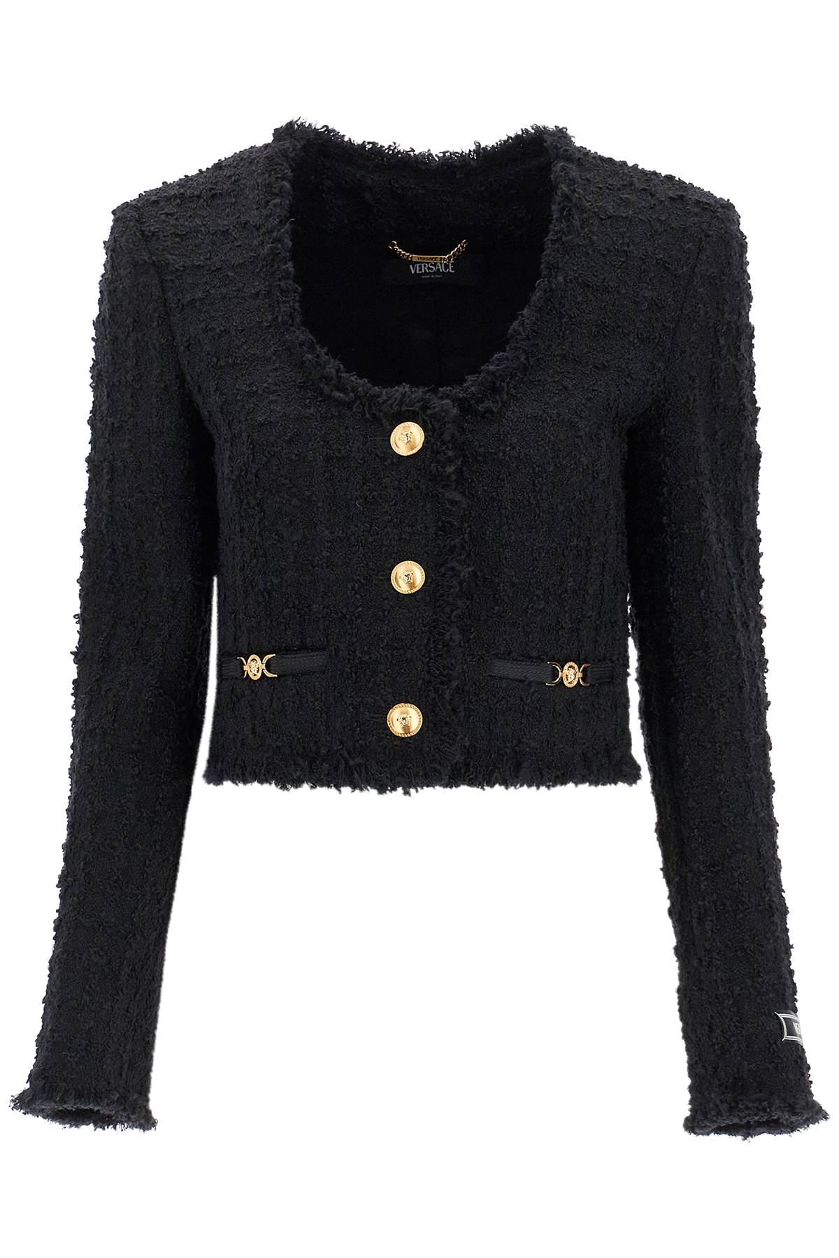 Versace short tweed heritage jacket - VivaceVenus