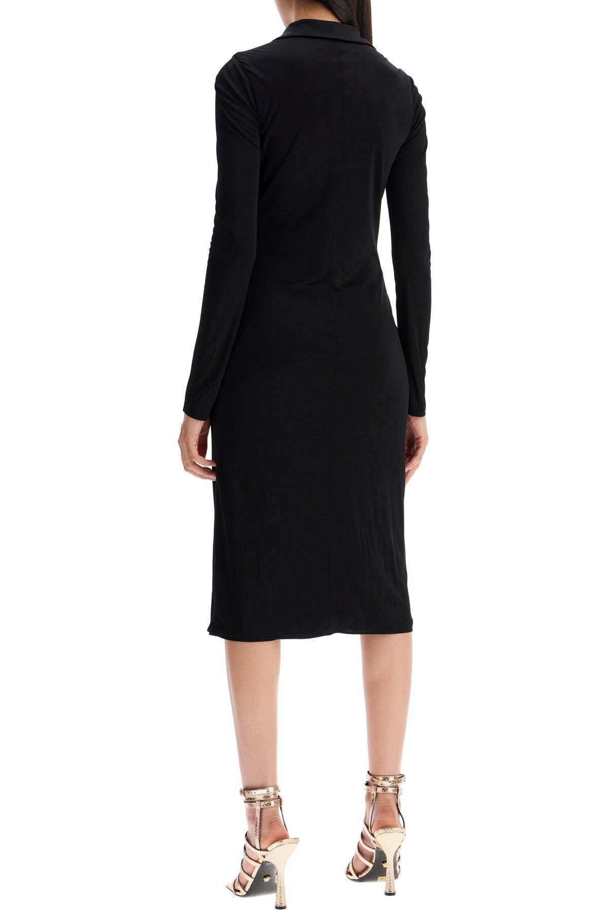 Versace draped jersey dress with - VivaceVenus