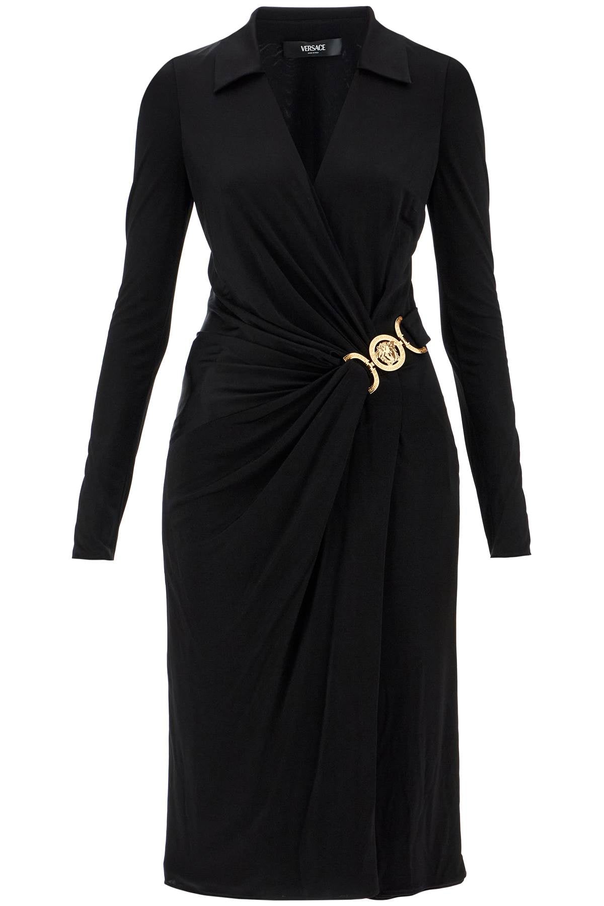 Versace draped jersey dress with - VivaceVenus