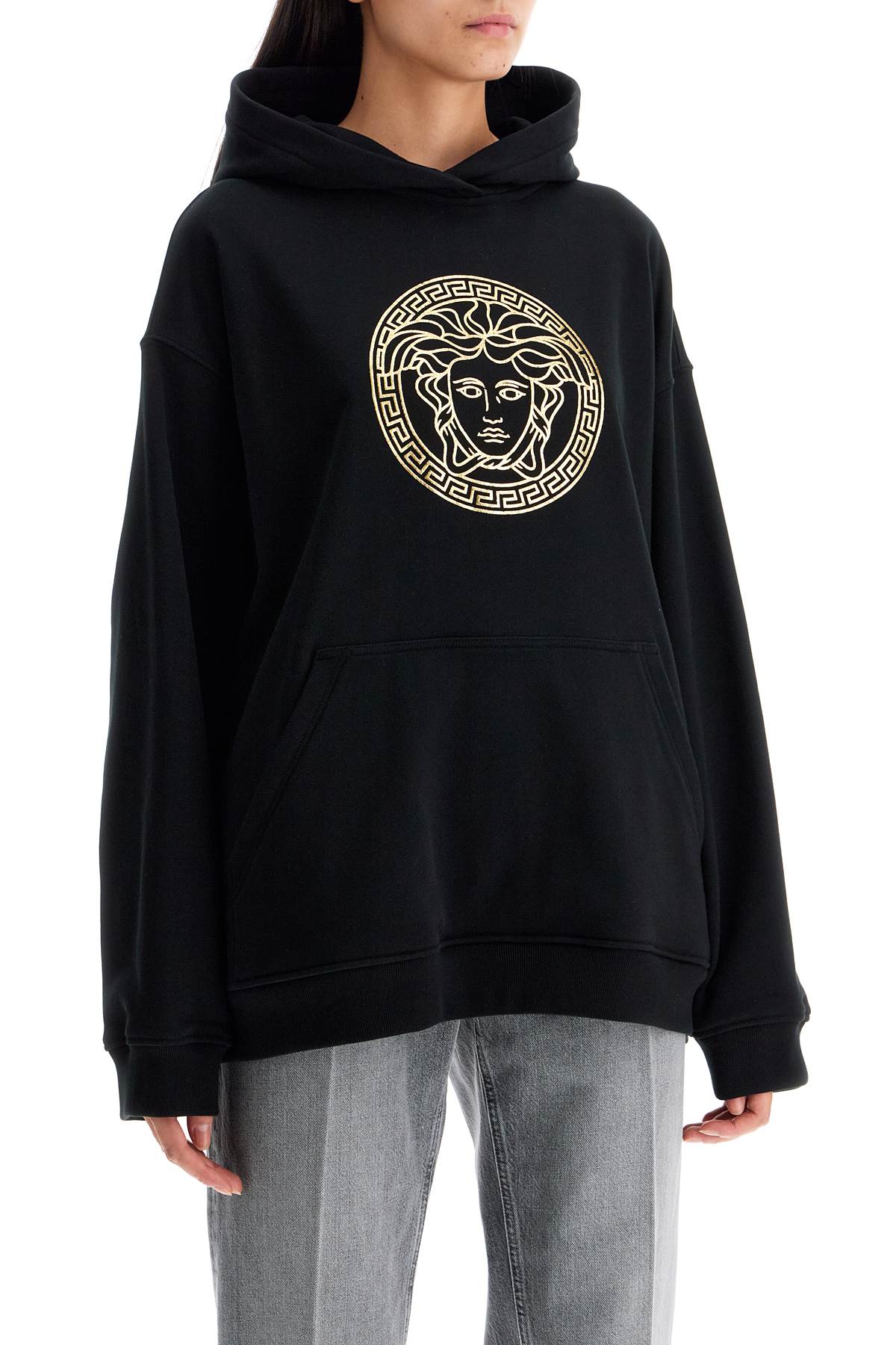 Versace hooded sweatshirt with med - VivaceVenus