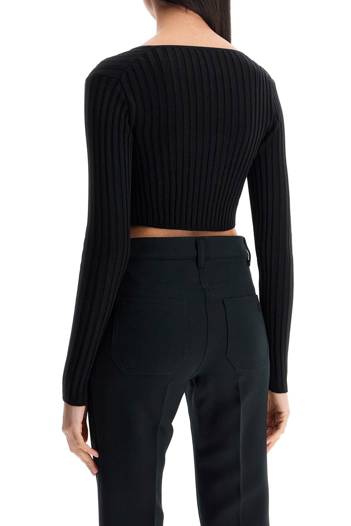 Versace 'cropped safety pin cardigan - VivaceVenus