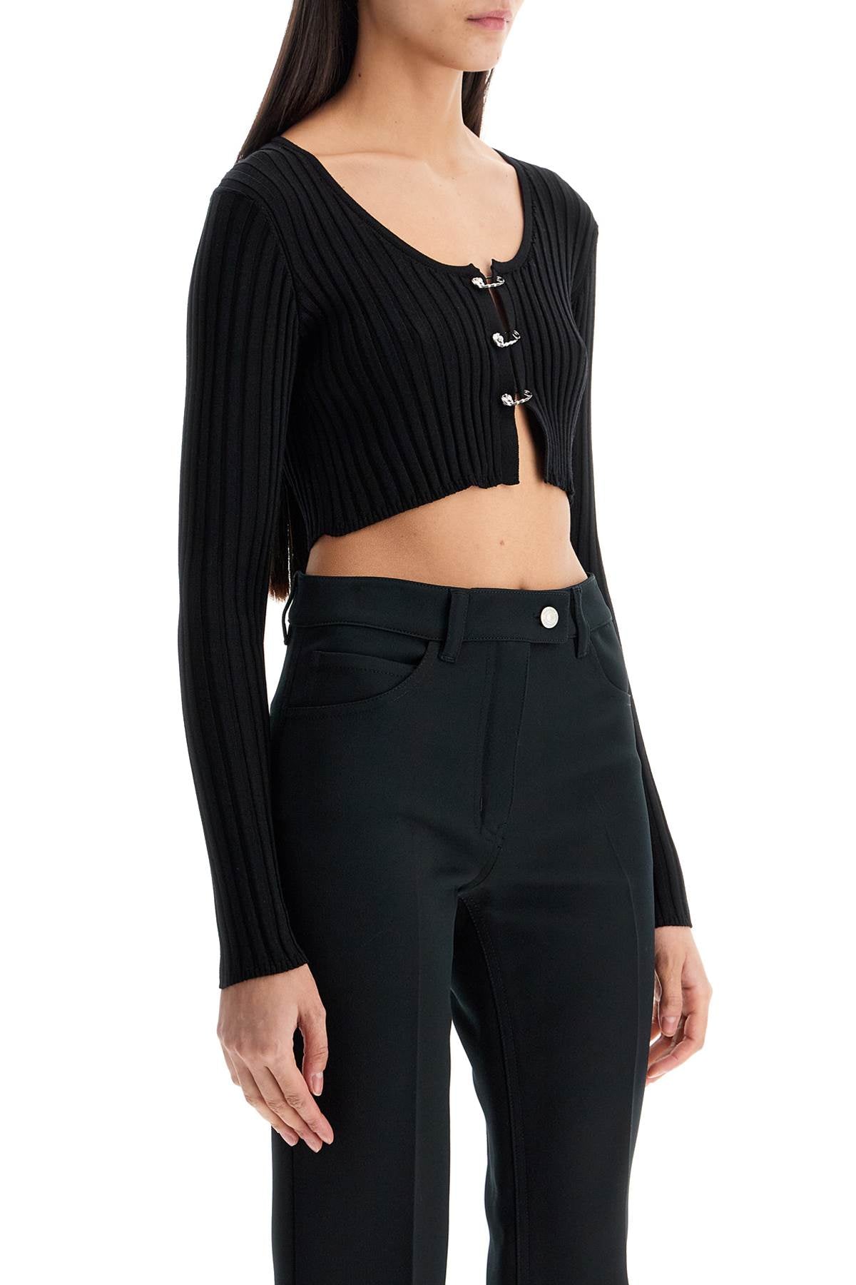 Versace 'cropped safety pin cardigan - VivaceVenus