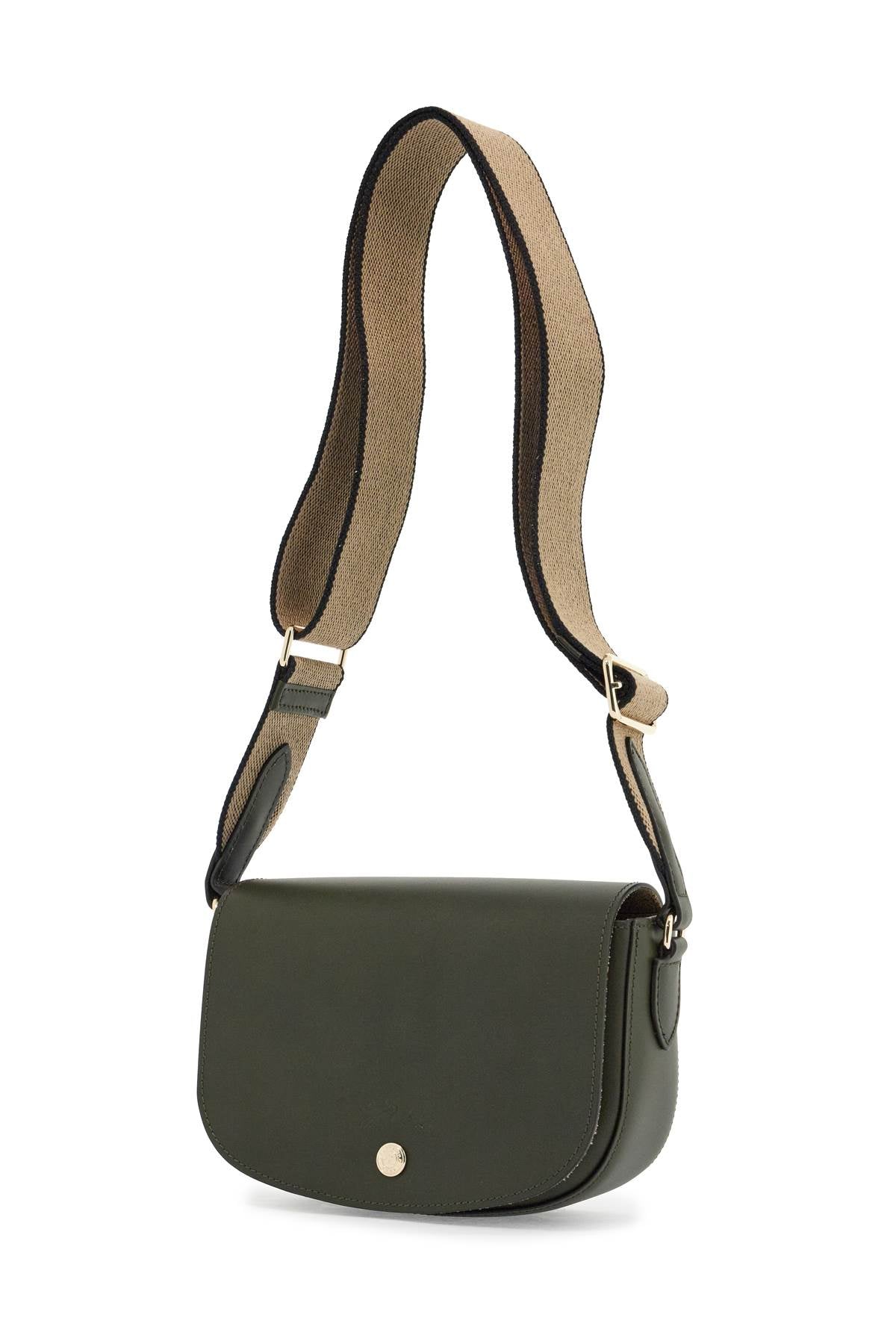 Longchamp khaki leather crossbody bag epure with adjustable strap - VivaceVenus