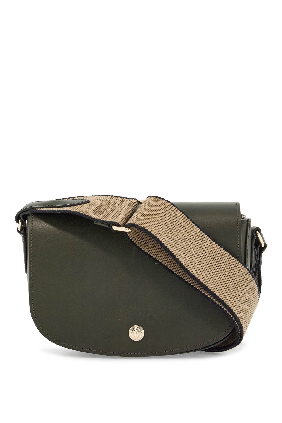 Longchamp khaki leather crossbody bag epure with adjustable strap - VivaceVenus