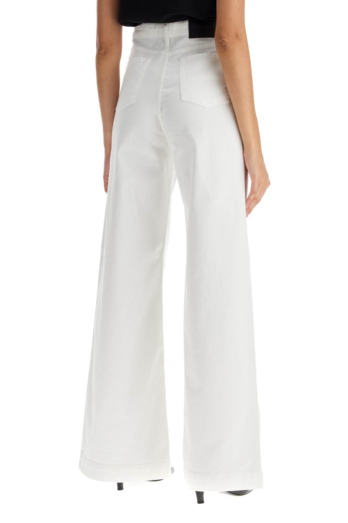 Pinko wide leg twill trousers in italian - VivaceVenus