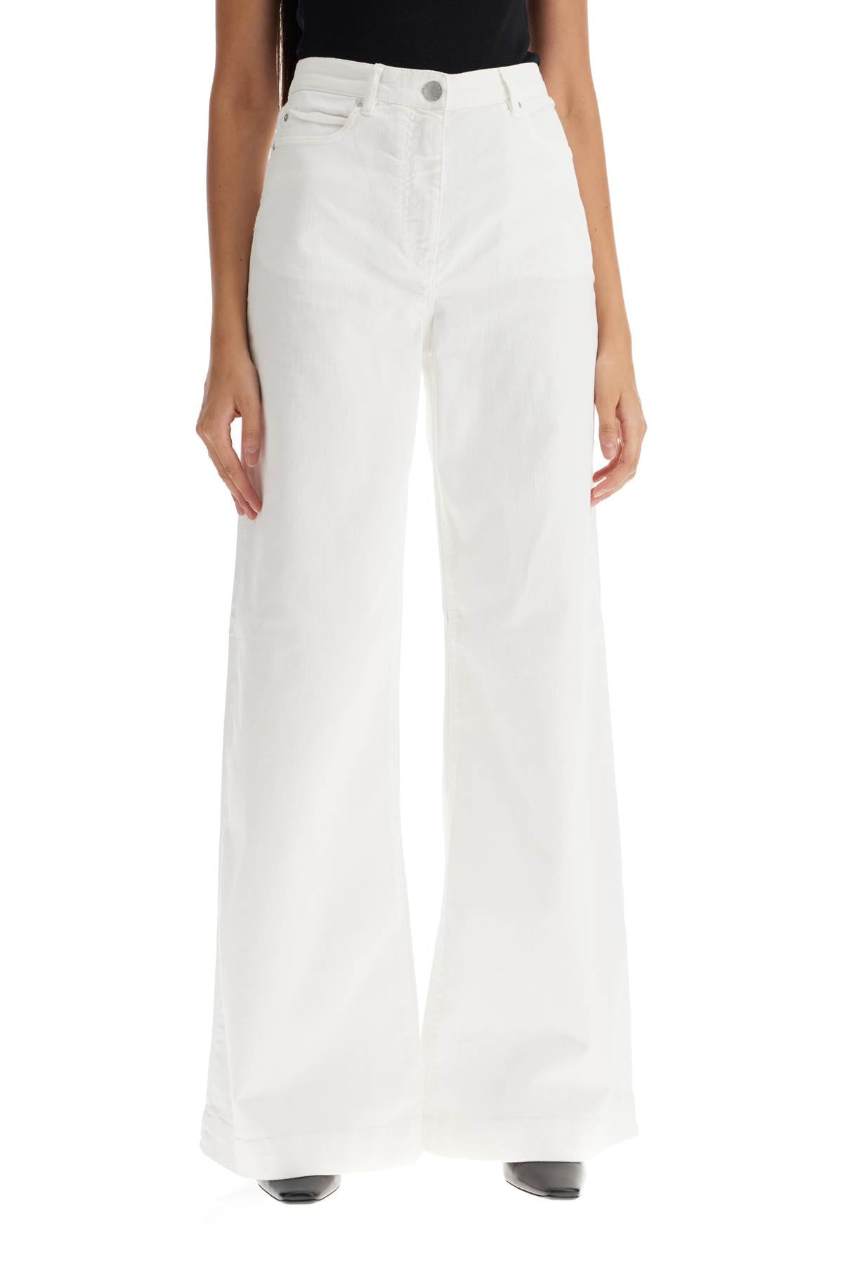 Pinko wide leg twill trousers in italian - VivaceVenus