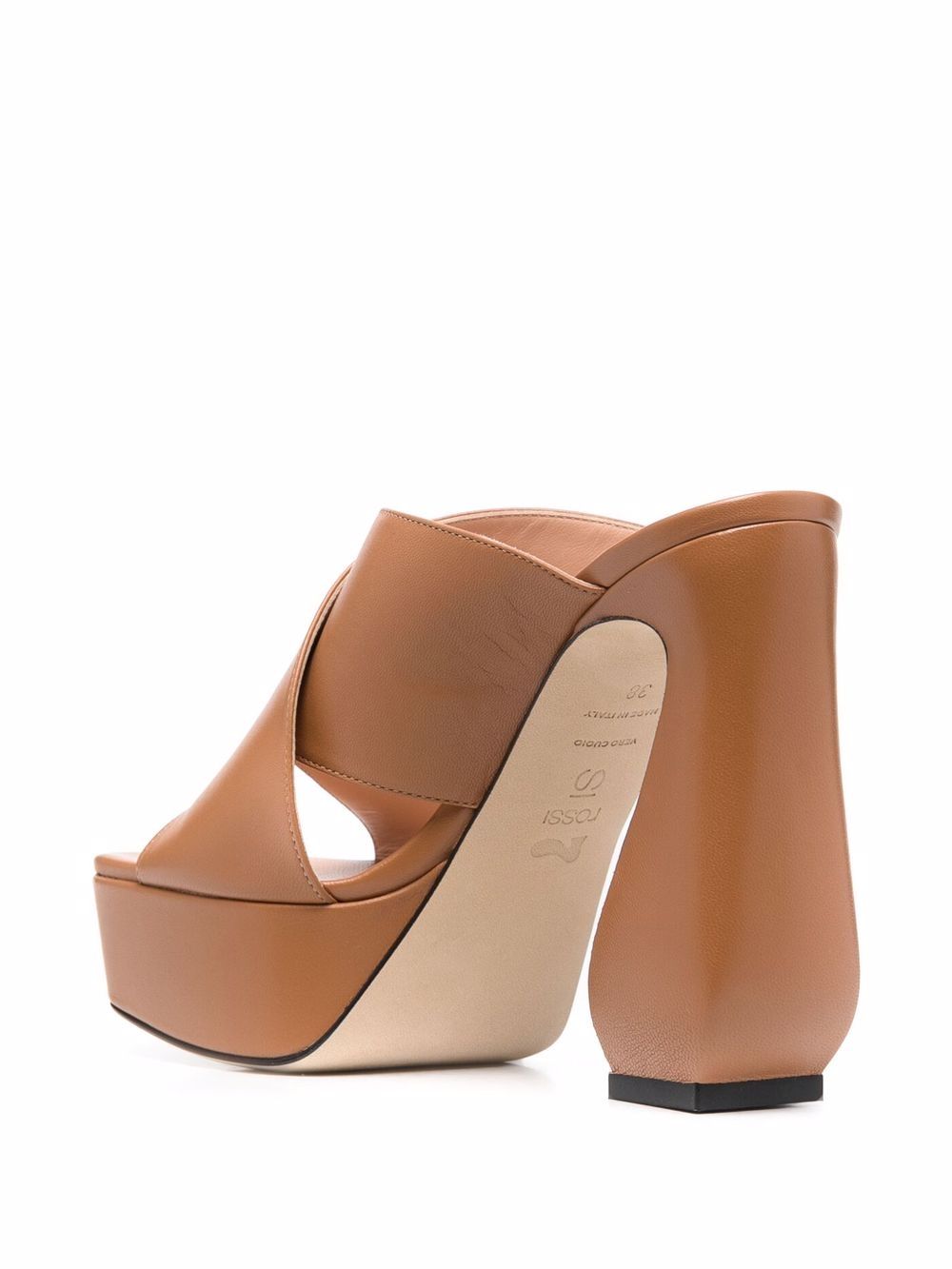 SI ROSSI Sandals Leather Brown - VivaceVenus