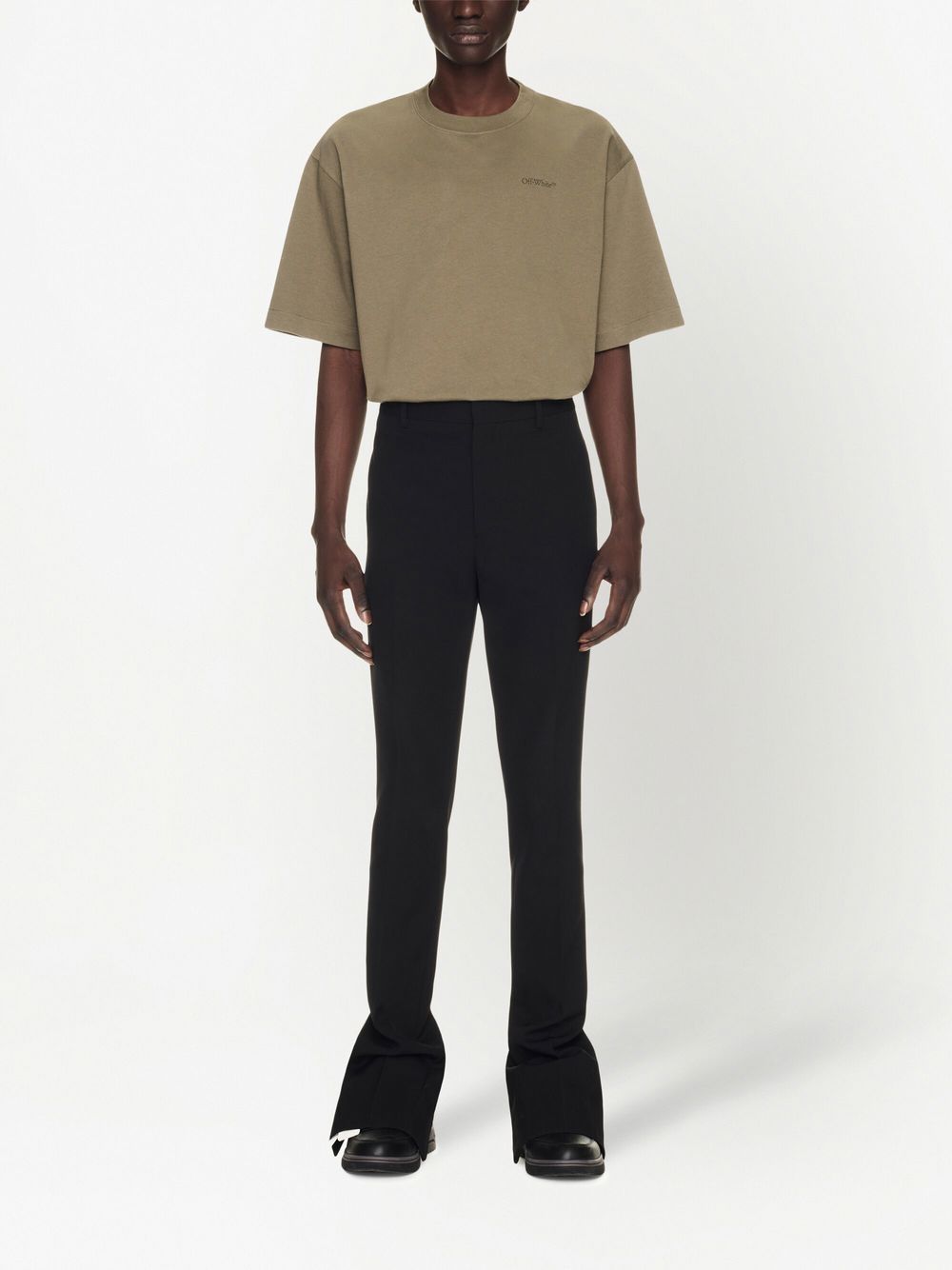 Off White Trousers Black - VivaceVenus