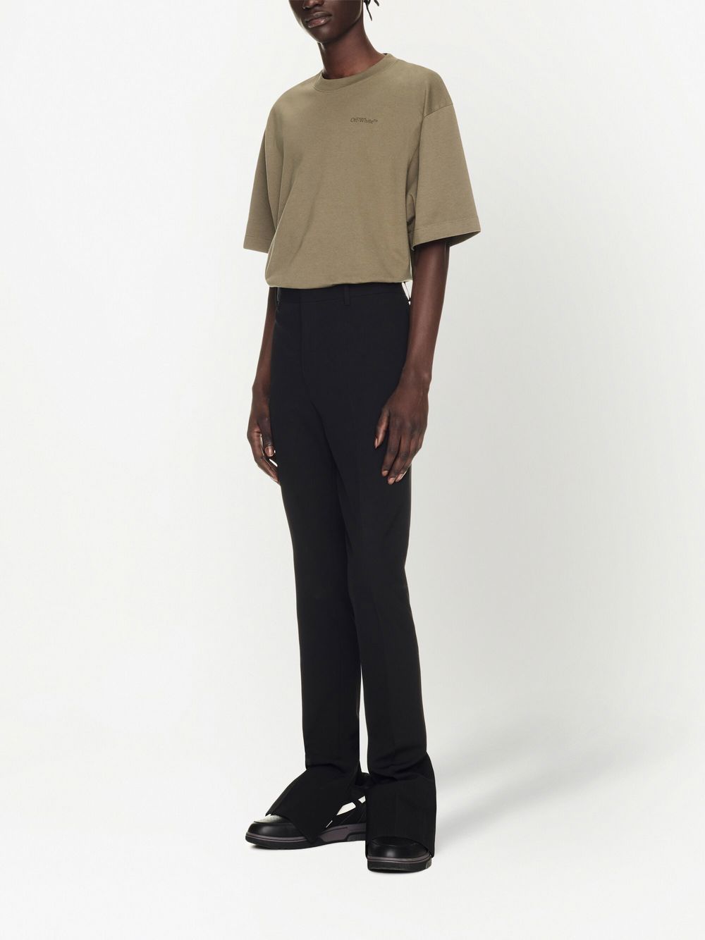 Off White Trousers Black - VivaceVenus