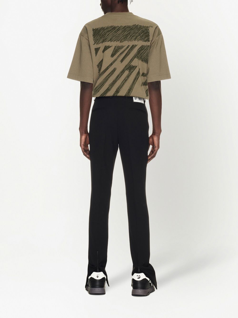 Off White Trousers Black - VivaceVenus