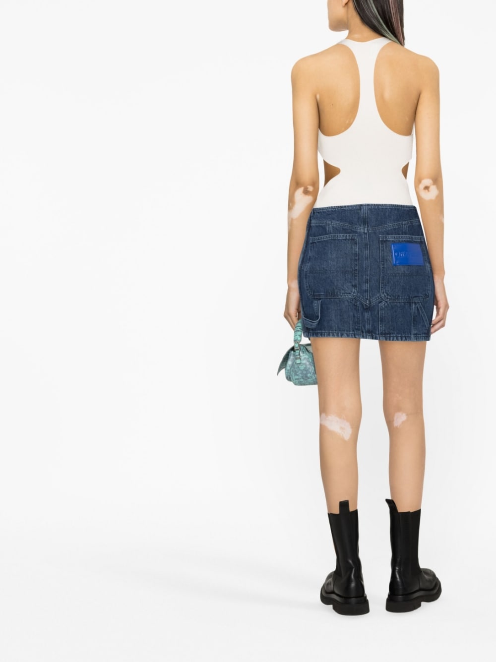 Off White Skirts Blue - VivaceVenus