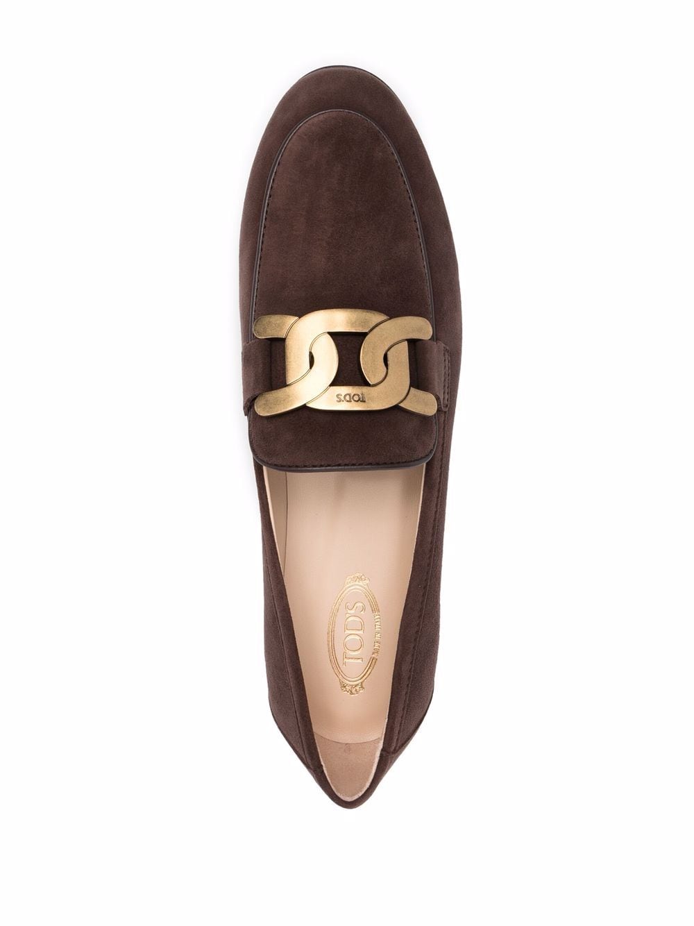 Tod's Flat Dark brown leather loafers shoe - VivaceVenus