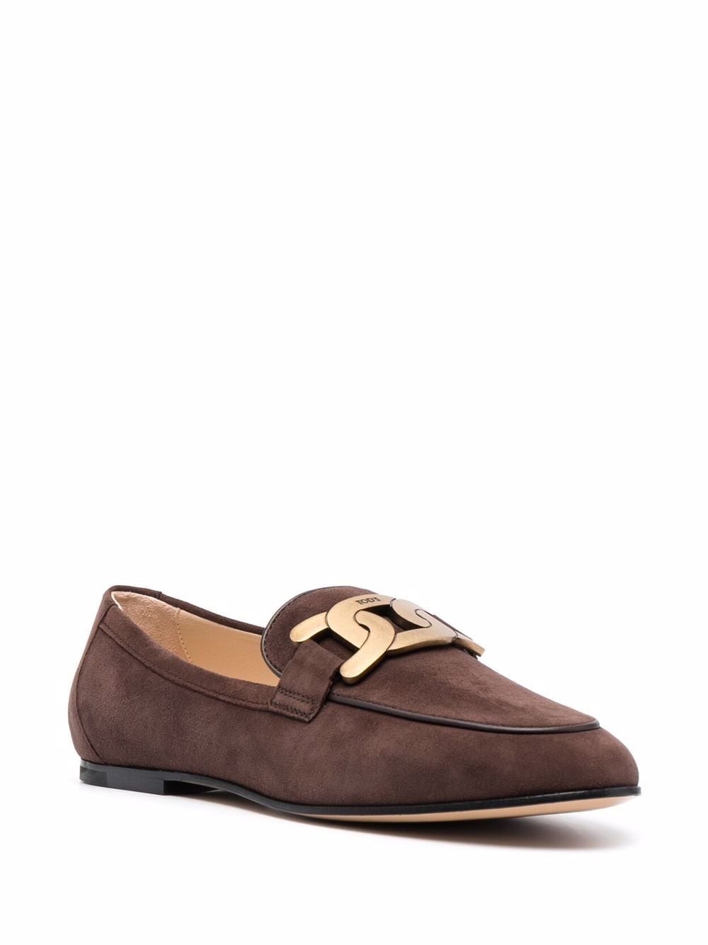 Tod's Flat Dark brown leather loafers shoe - VivaceVenus