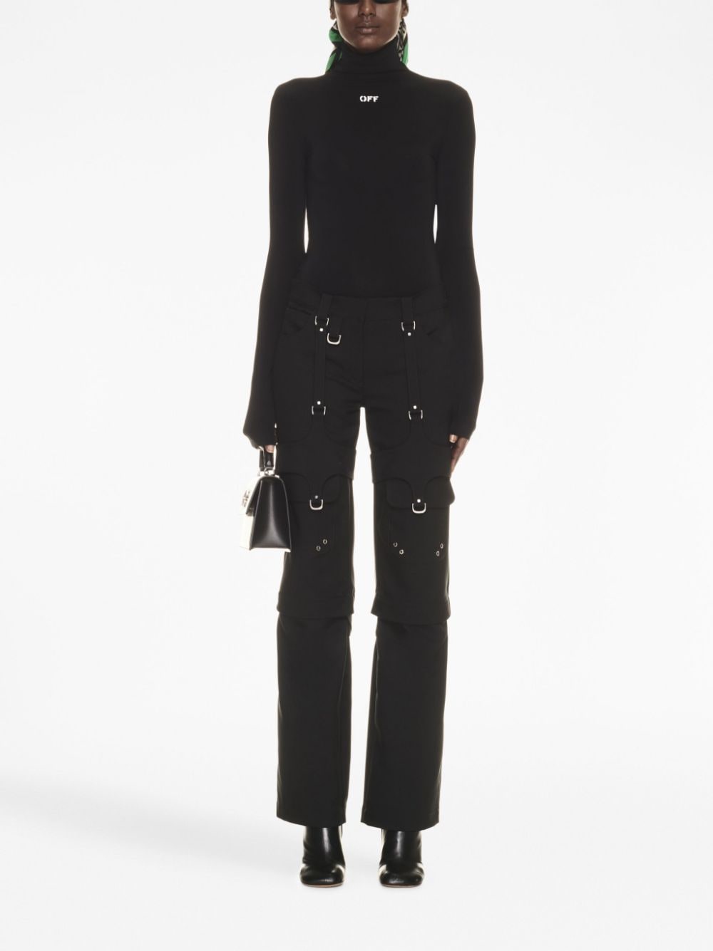 Off White Trousers Black - VivaceVenus