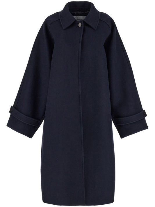 Ferragamo Coats Blue - VivaceVenus